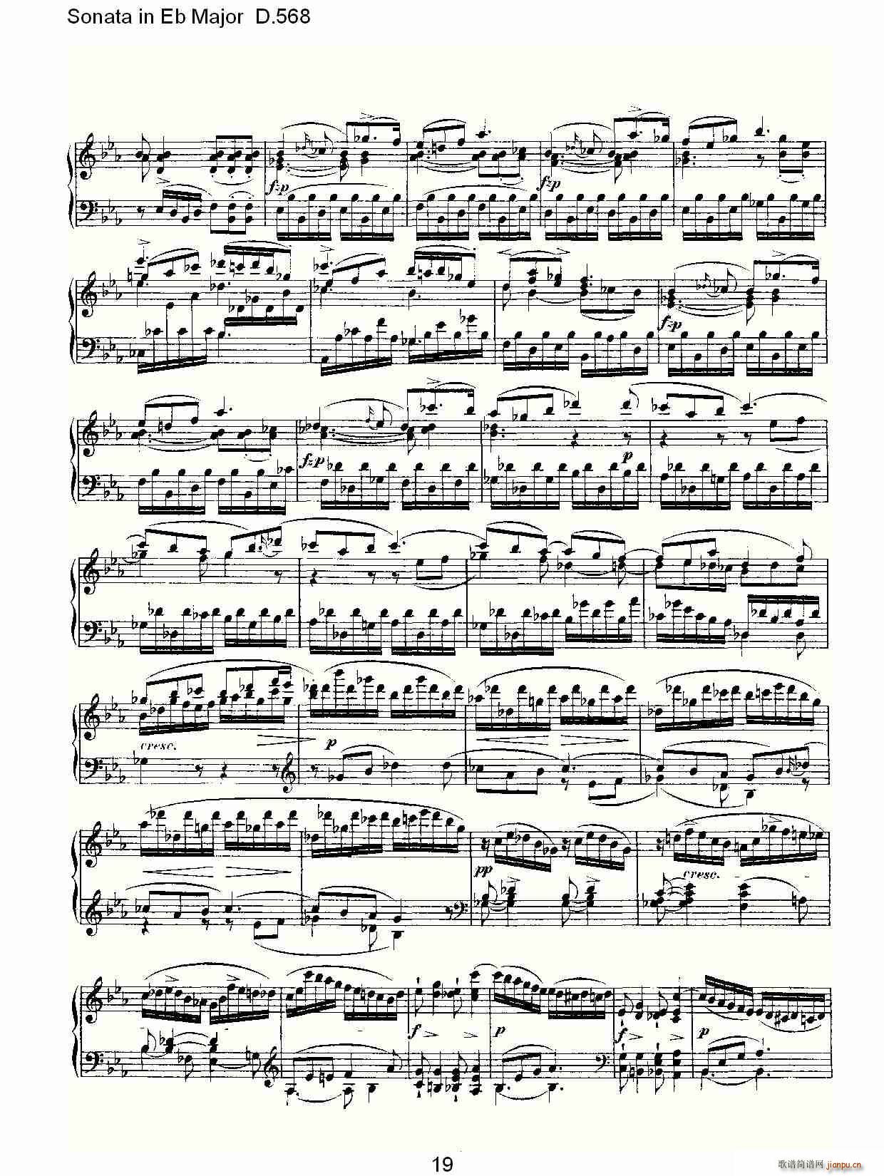 Sonata in Eb Major D.568(ʮ�ּ�����)19