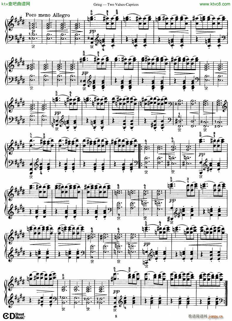 Grieg Two Valses Caprices(����V)8