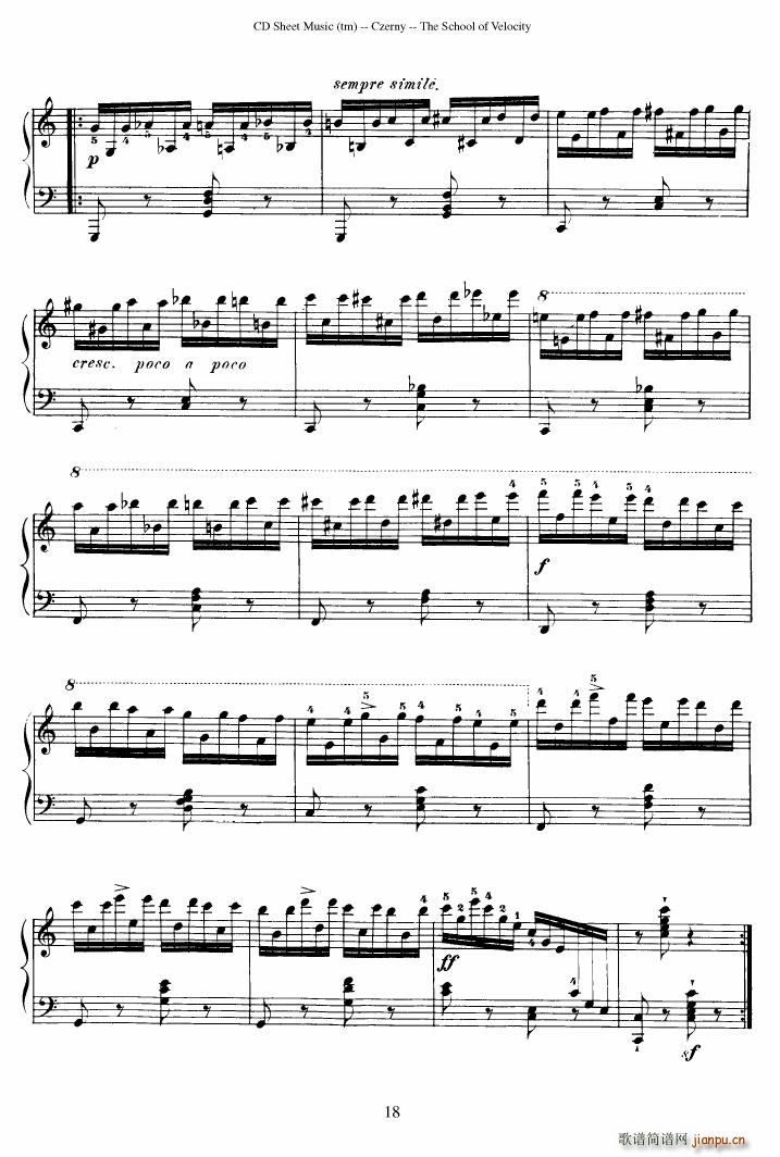 Czerny op 299 Schule der Gel ufigkeit 2(����V)18