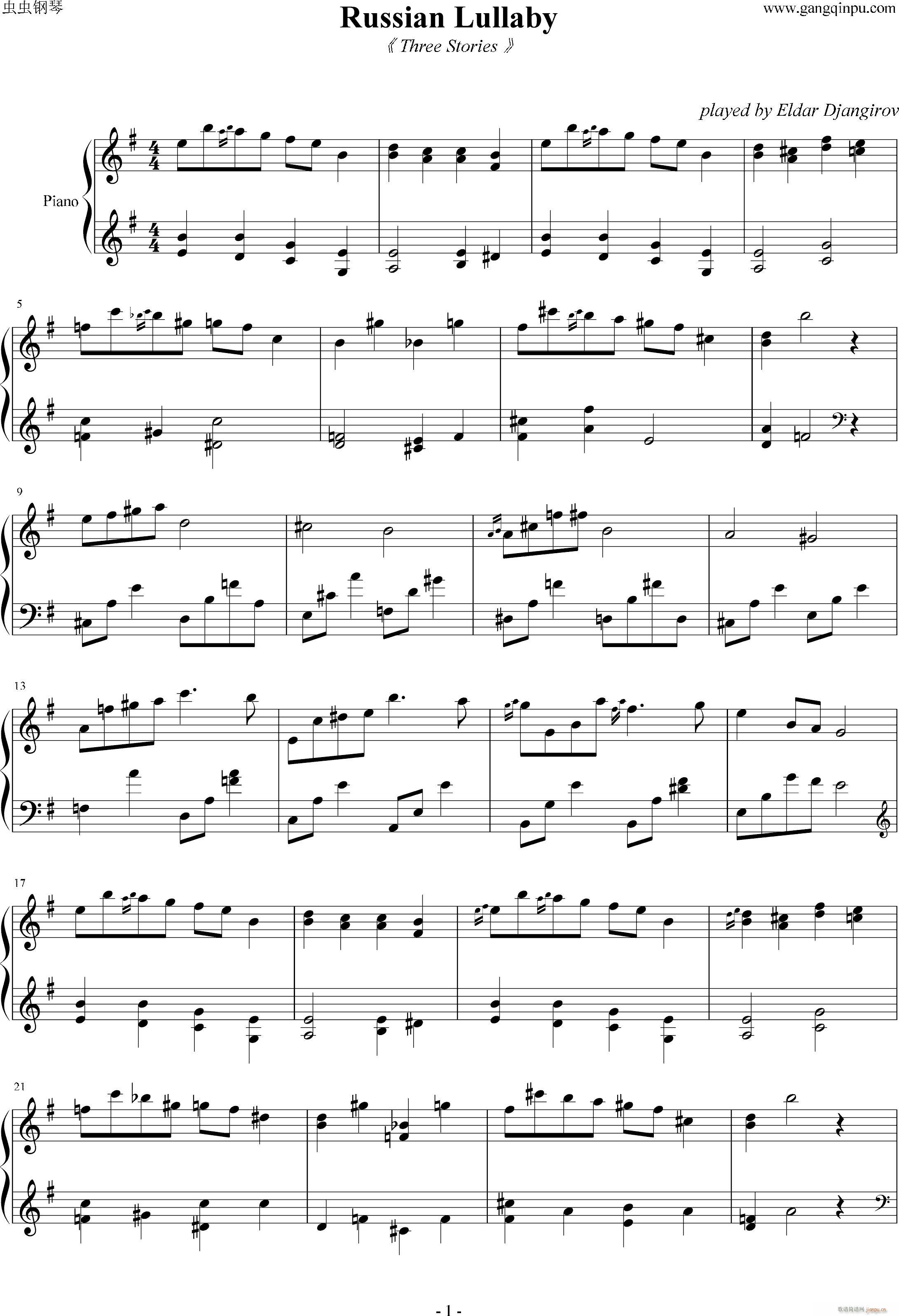 ���_˹�u�@�� Russian Lullaby(����V)1