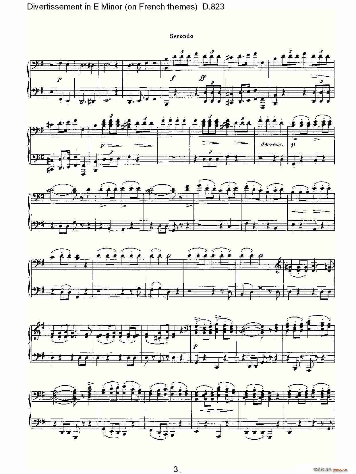 Divertissement in E Minor(ʮ�ּ�����)3