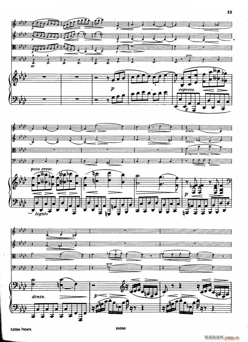 Brahms op 34 Piano Quintet f minor score һ(����V)17