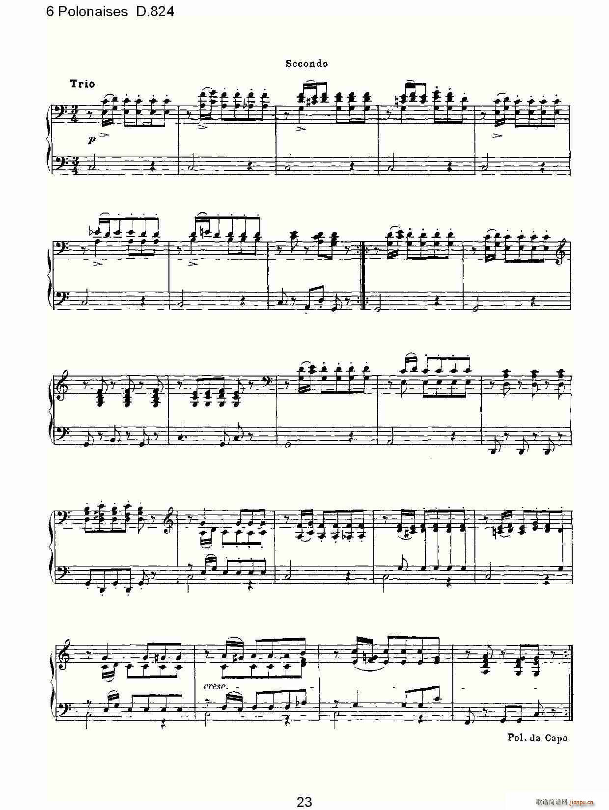 6 Polonaises D.824(ʮ�ּ�����)23