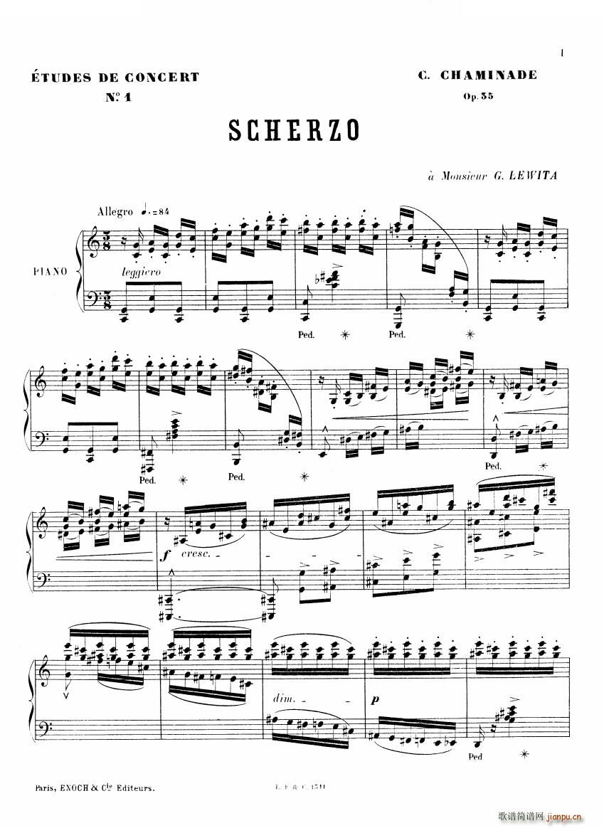 Chaminade 6 Etudes Op35 һ 6 Etudes Op35 һ(ʮ�ּ�����)1