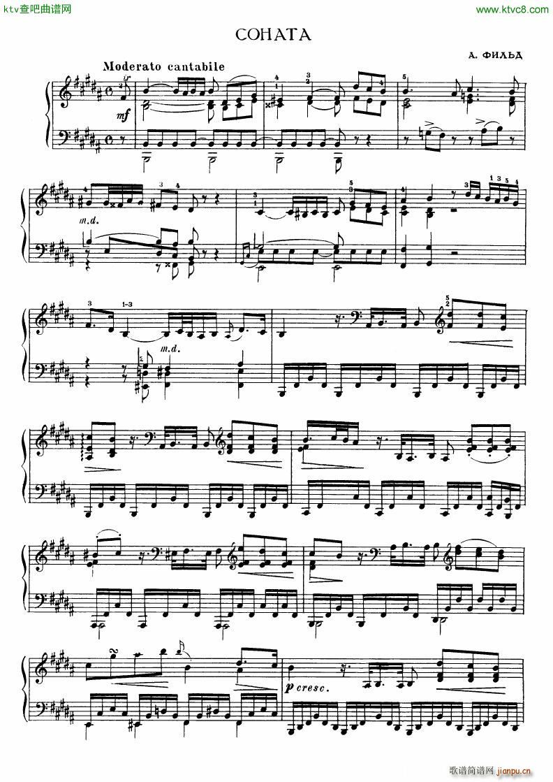 Field Sonata no4 b major(����V)1