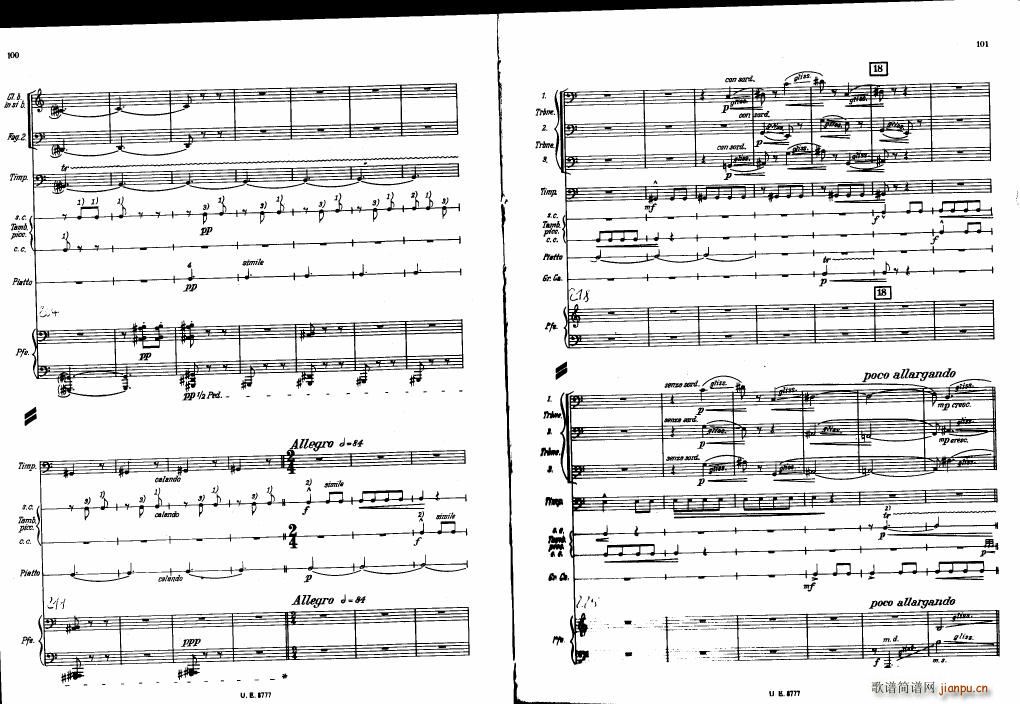 Bartok SZ 83 Piano Concerto No1 Full Score ��(����V)10