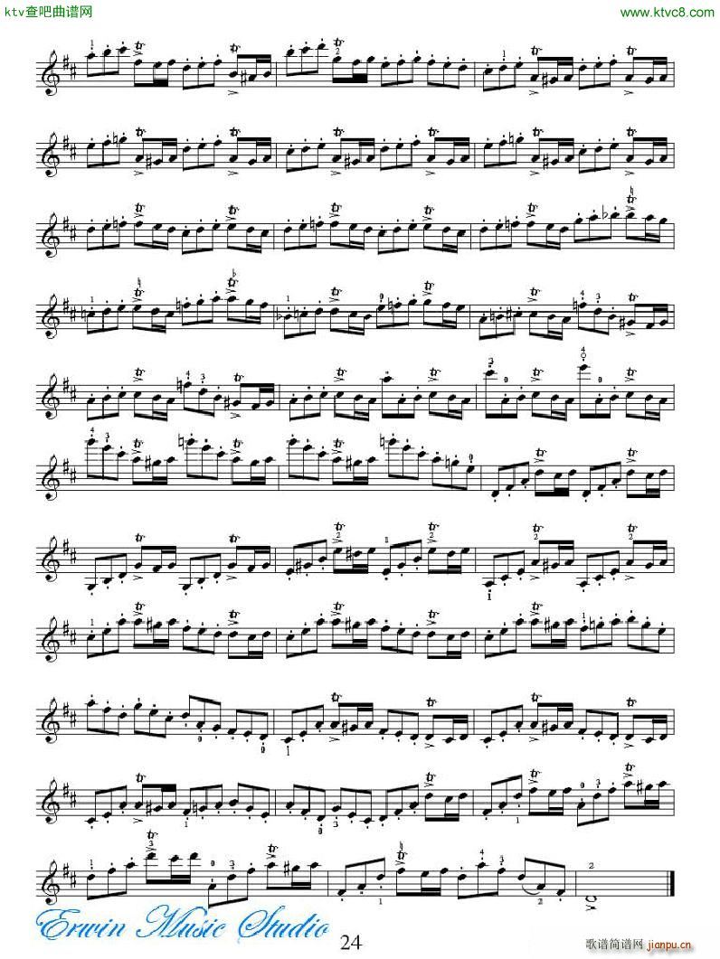 ���R�ɠ� 42�׾�����Rudolphe Kreutzer 42 Studies 13 21(ʮ�ּ�����)5