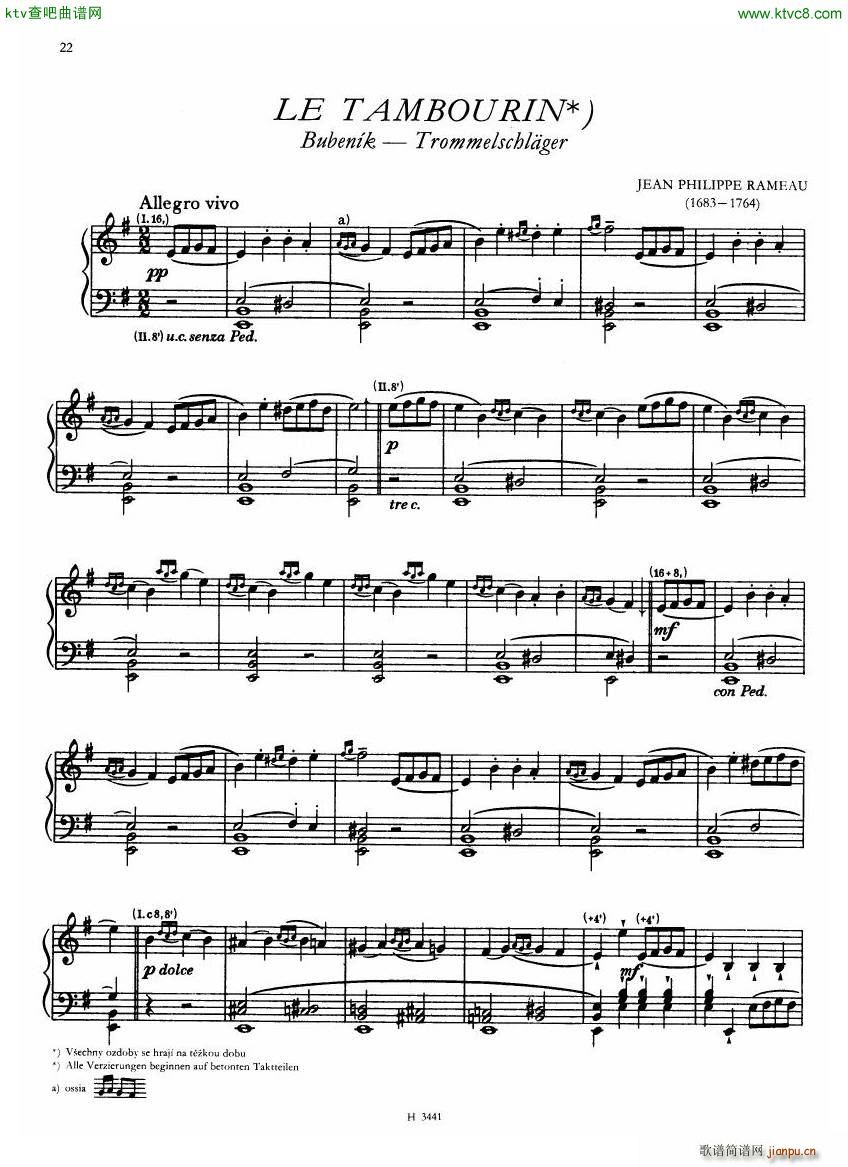 Baroque compositions for cembalo ed Ruzickova(����V)22