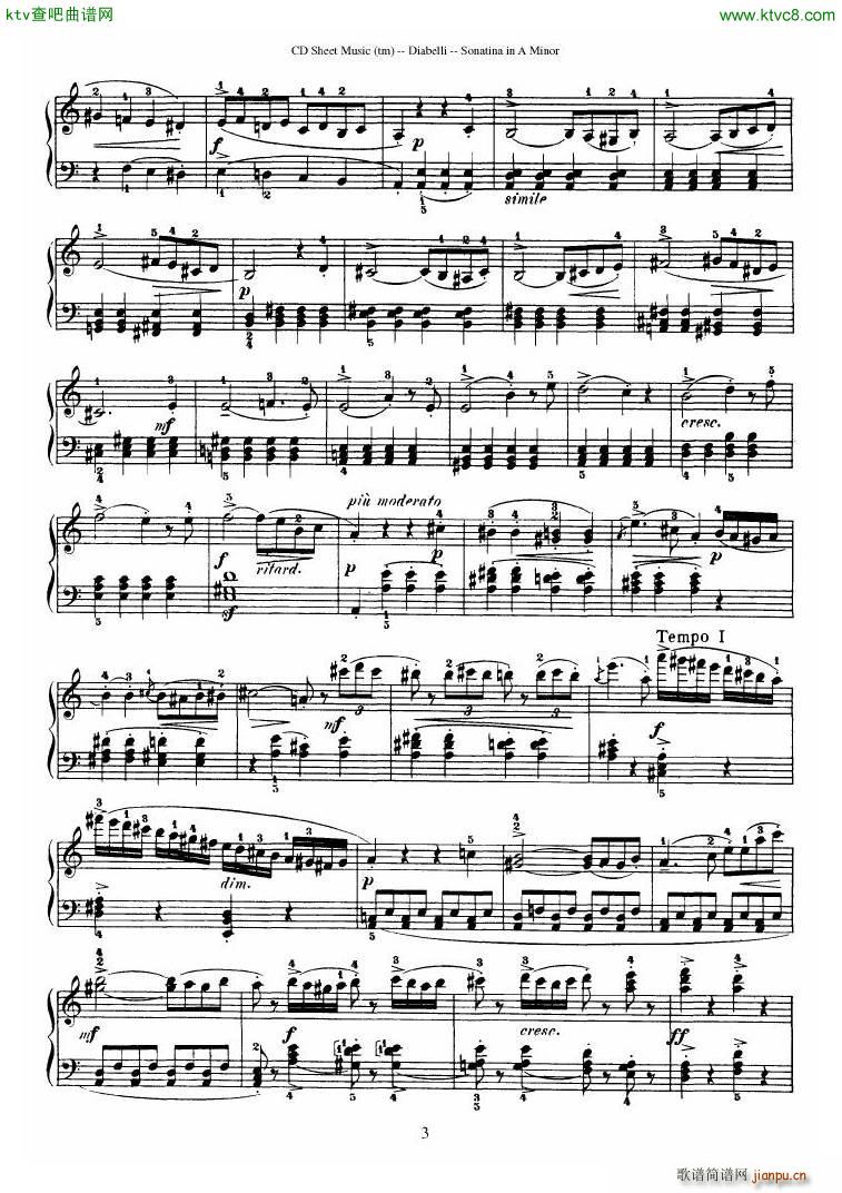 Diabelli Sonatinas Op 168 No 1 7 34P(����V)31