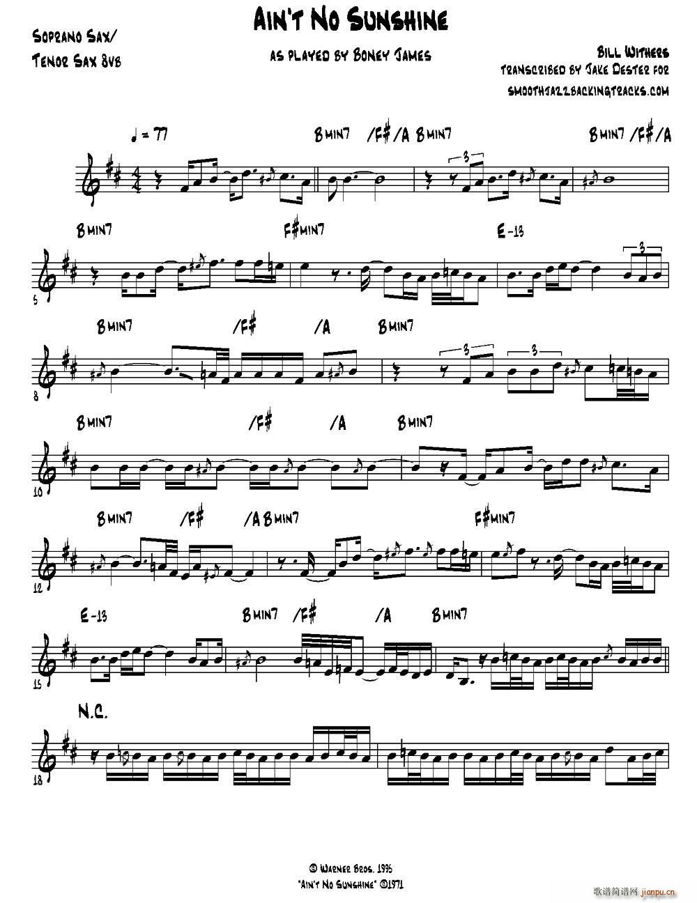 Ain t No Sunshine �������_��˹(ʮ�ּ�����)1