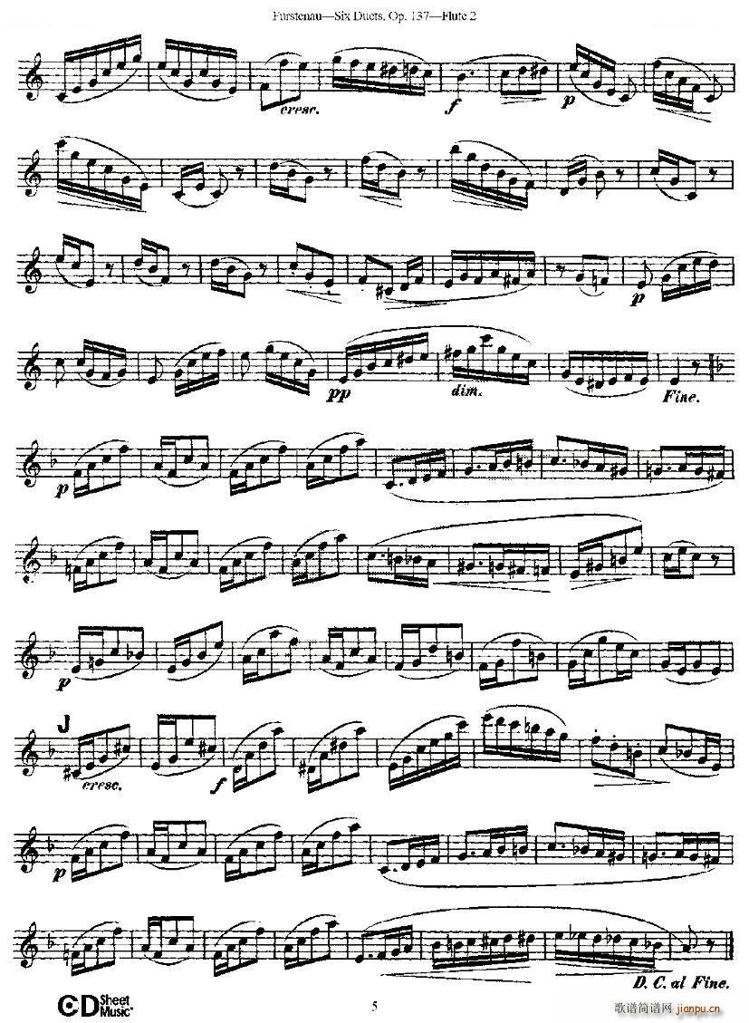 Six Duets Op 137 ֮һ ������ ������Ʒ 137̖ �~��(���V)1