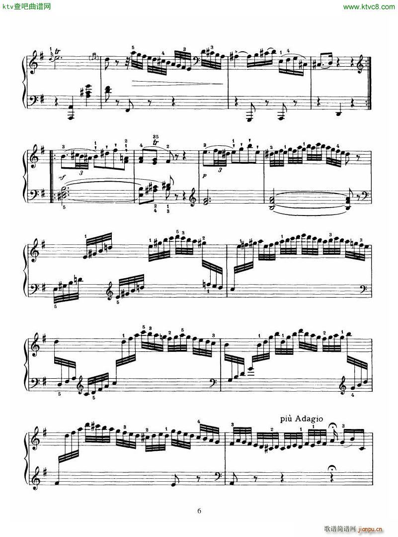Haydn Piano Sonata No 34 In E(����V)6