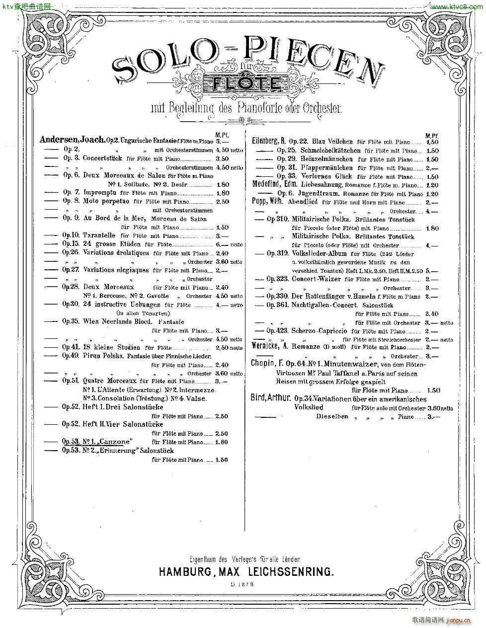 Andersen op 53 no 1 Canzone fl pno(����V)1