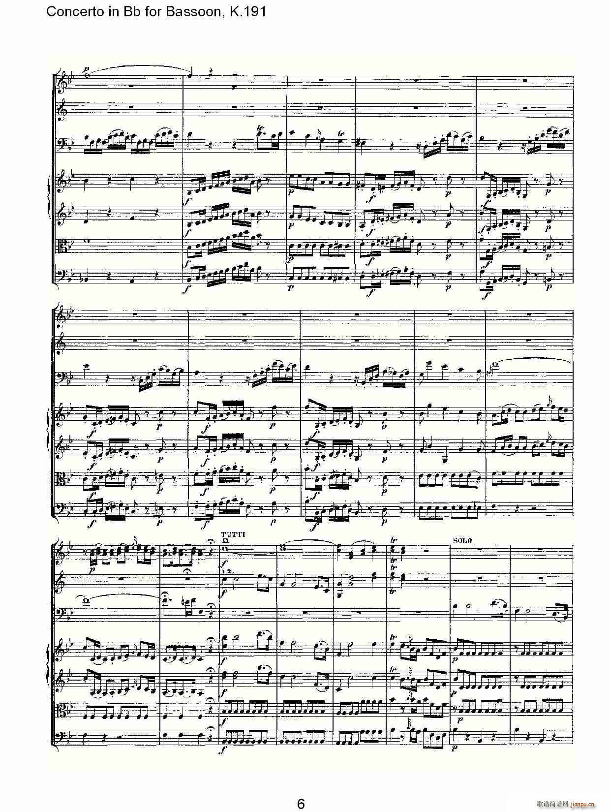 Concerto in Bb for Bassoon, K.191(ʮ�ּ�����)6