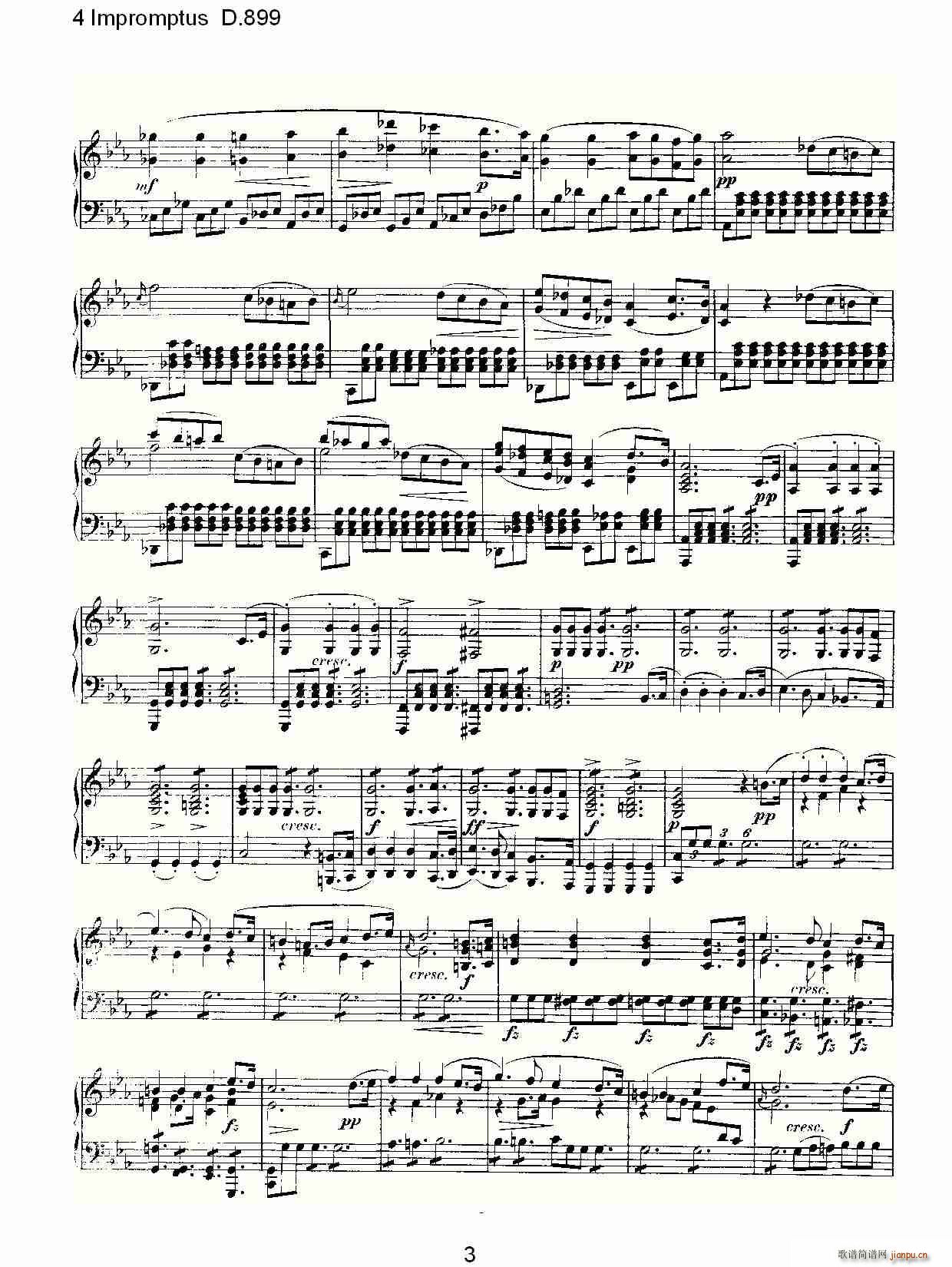 4 Impromptus D.899(ʮ�ּ�����)3