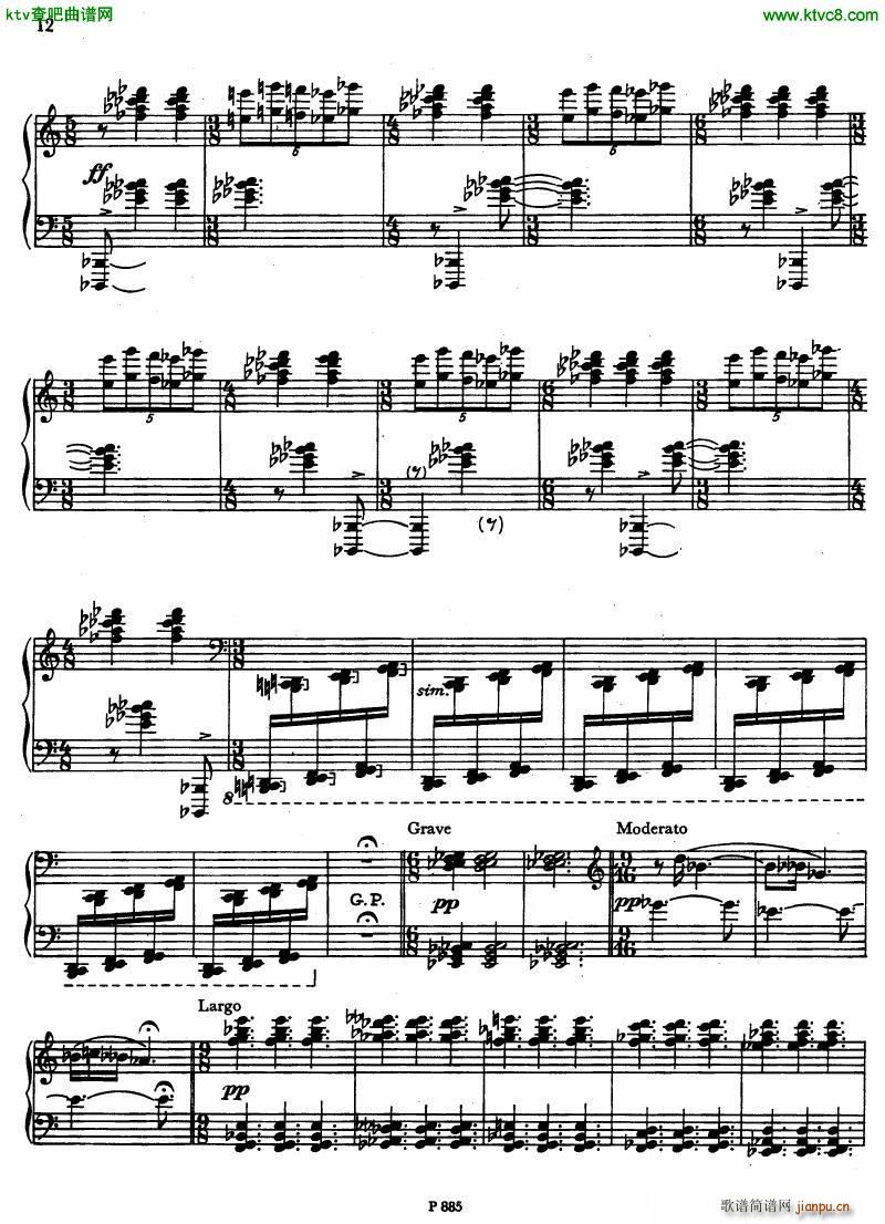 Fiser piano sonata no 4(����V)10