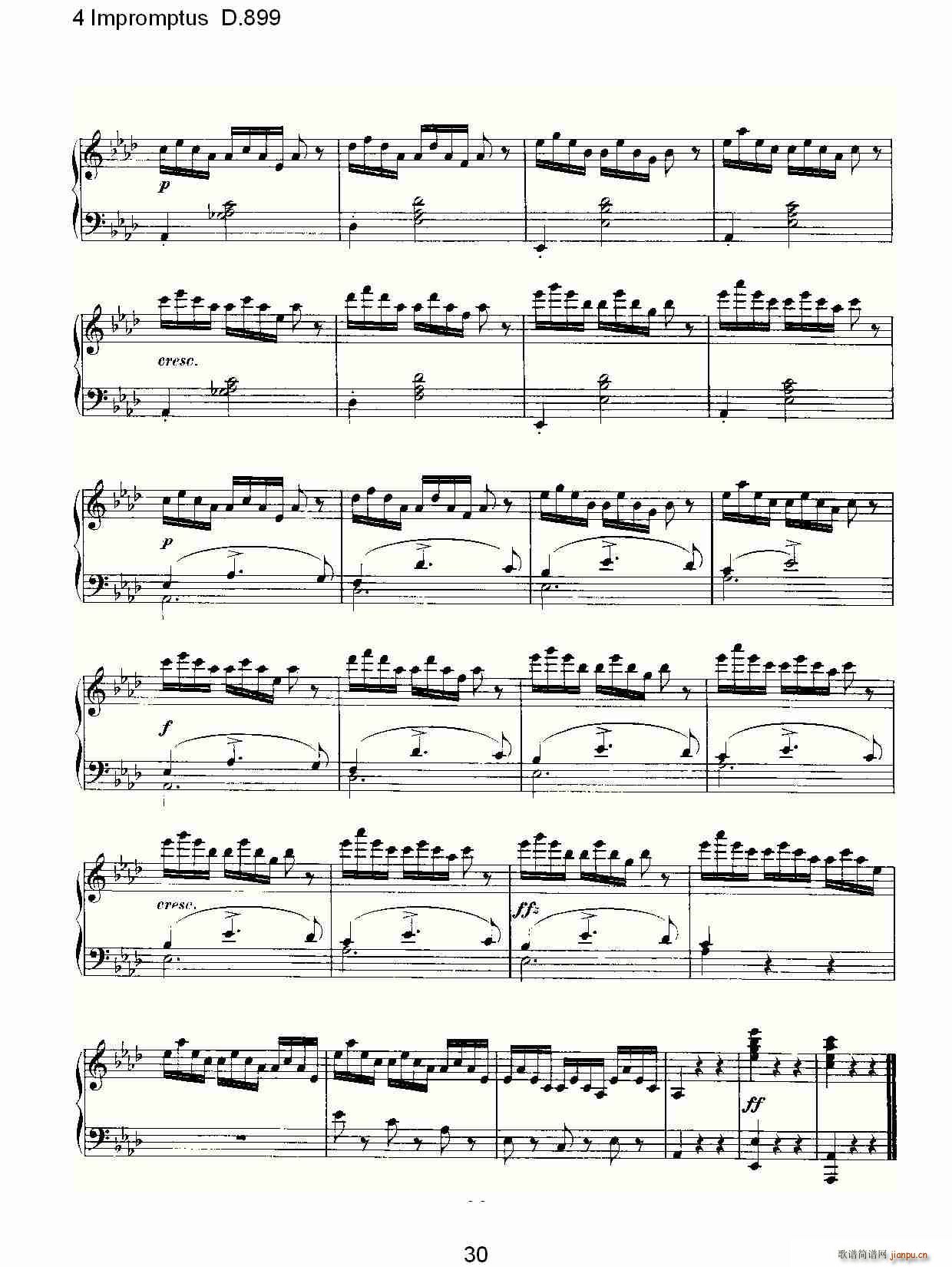 4 Impromptus D.899(ʮ�ּ�����)30