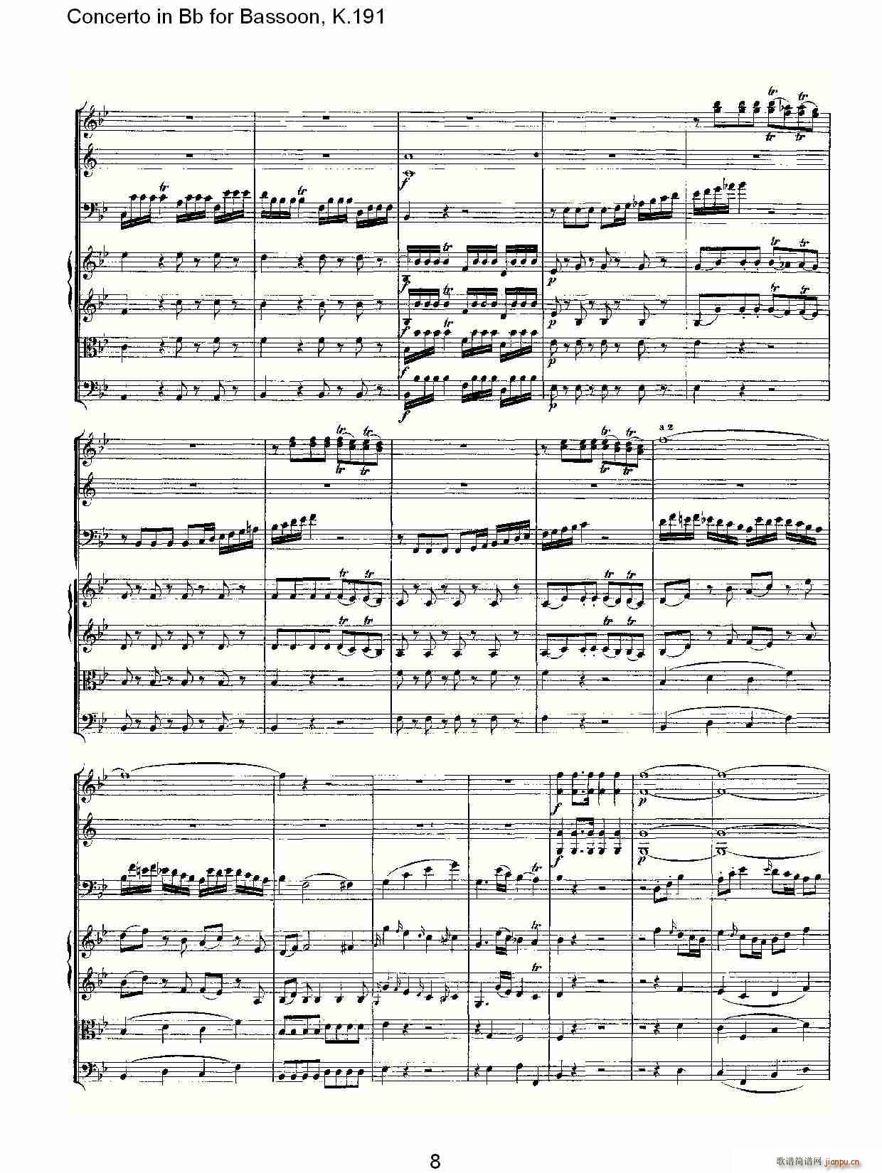 Concerto in Bb for Bassoon, K.191(ʮ�ּ�����)8