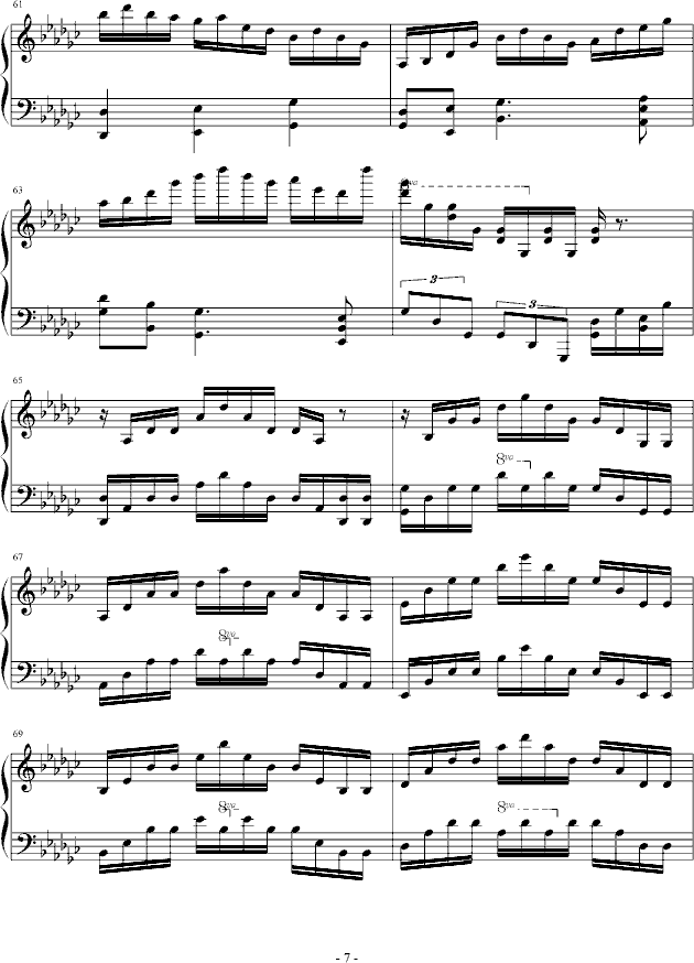 eyude no.3 in G flat(����V)7