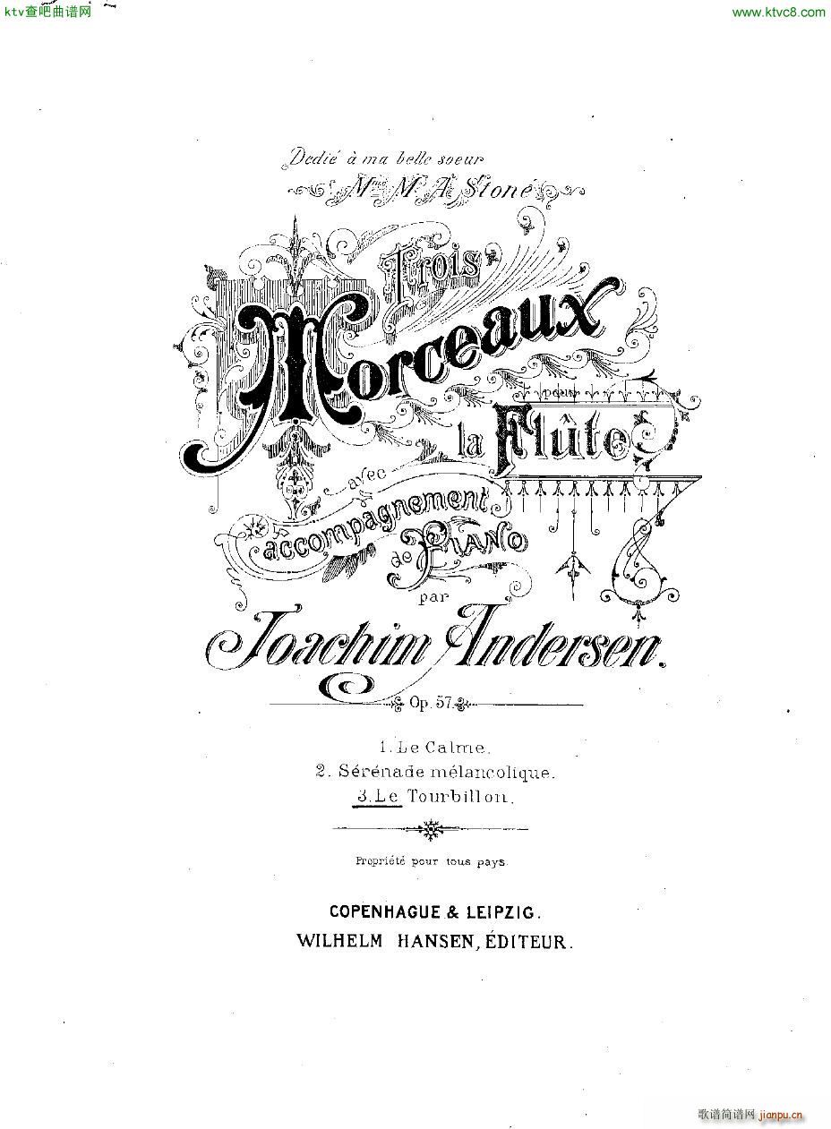 Andersen op 57 Trois Morceaux fl pno(����V)19