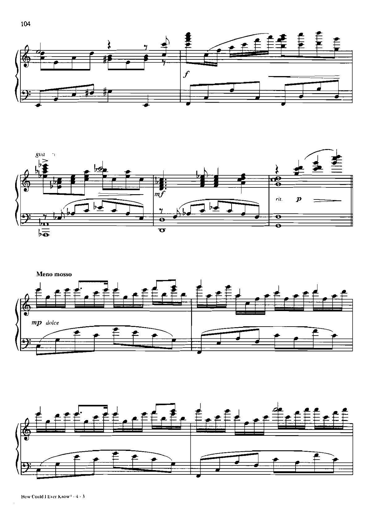 HOW COULD I EVER KNOW Dan Coates �������{ ��(����V)3