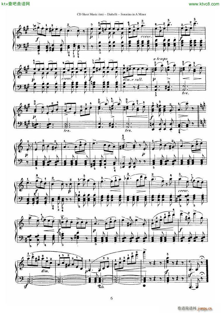 Diabelli Sonatinas Op 168 No 1 7 34P(����V)34