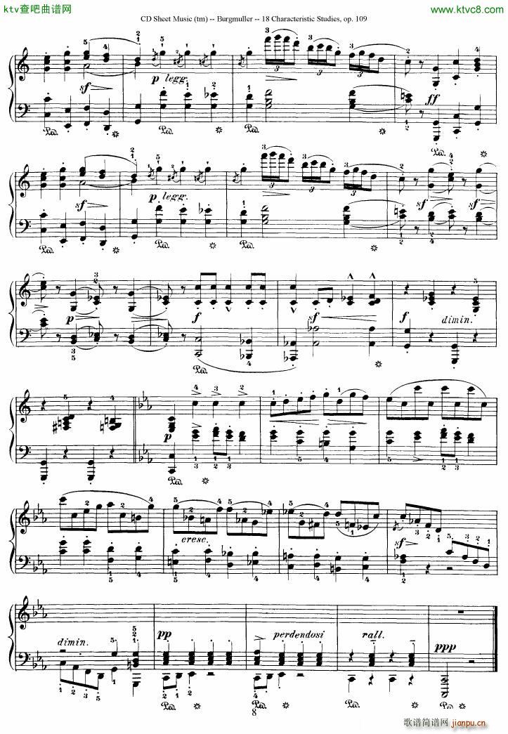 Burgmuller 18 characteristic studies op109(����V)8