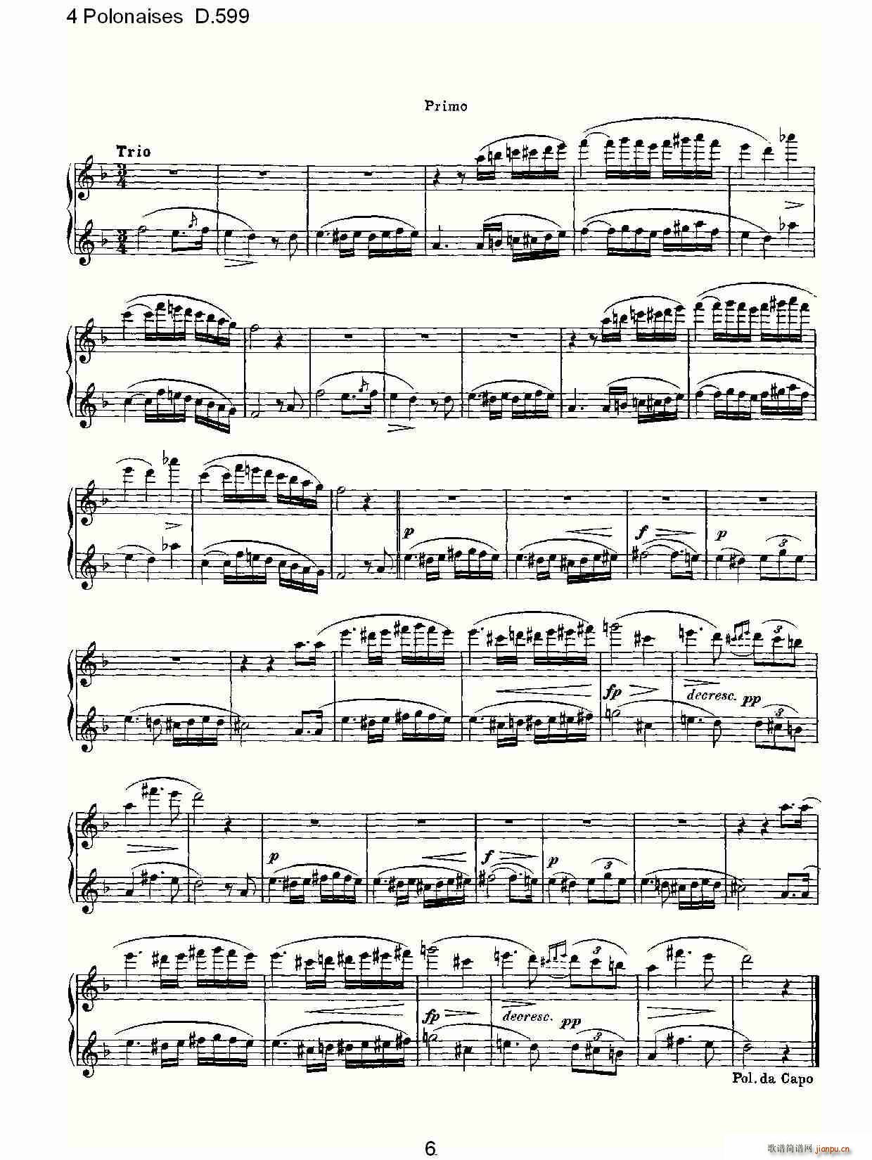 4 Polonaises D.599(ʮ�ּ�����)6