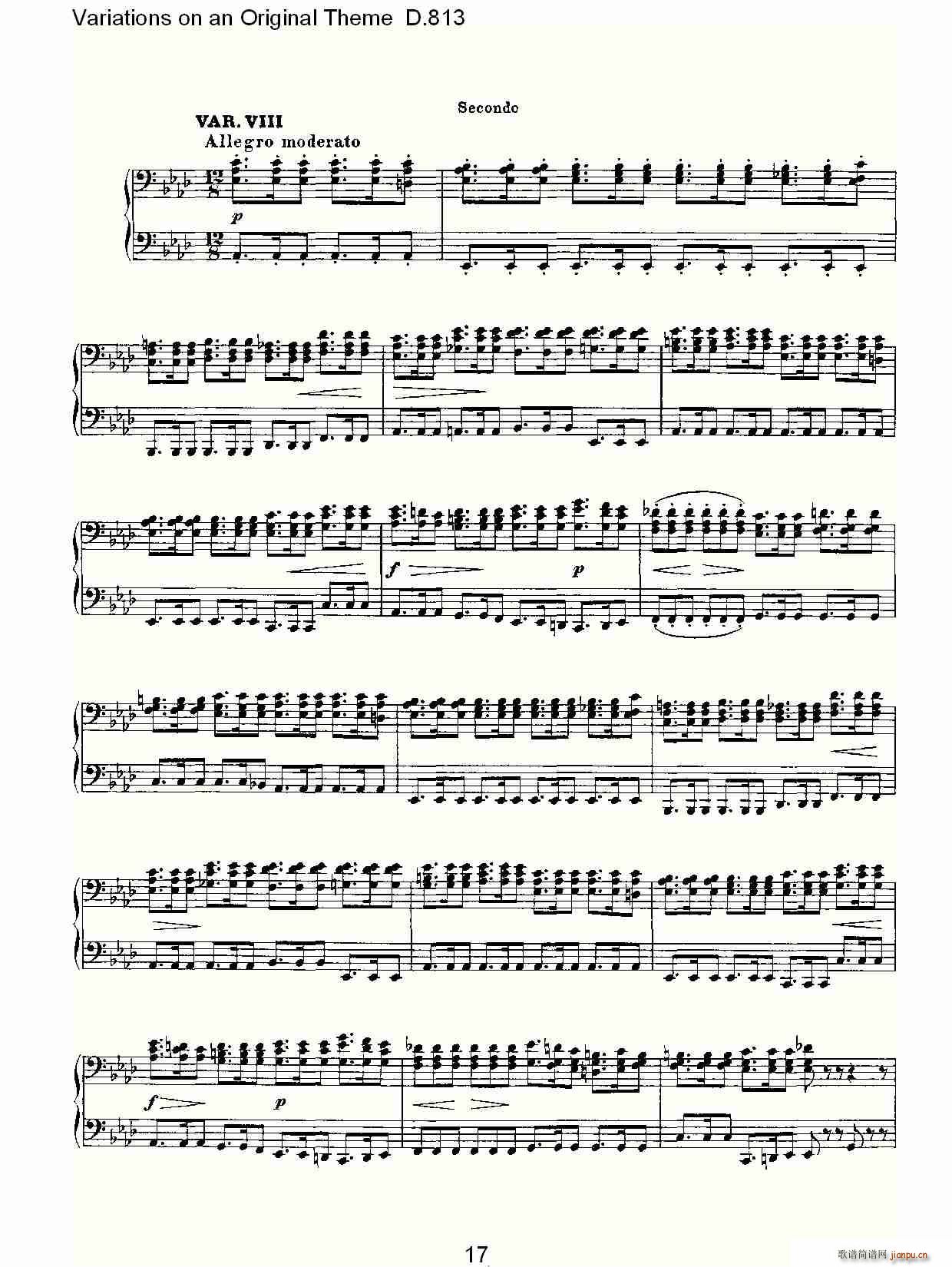 Variations on an Original Theme D.813(ʮ�ּ�����)17
