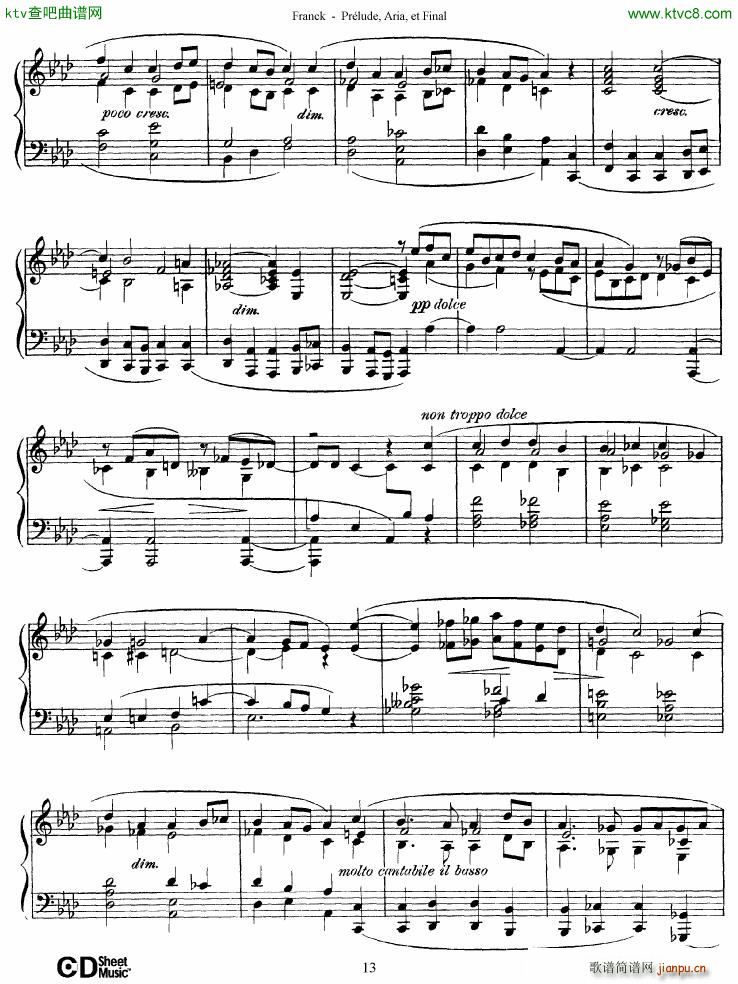 Franck Pr��lude Aria et Final(����V)13