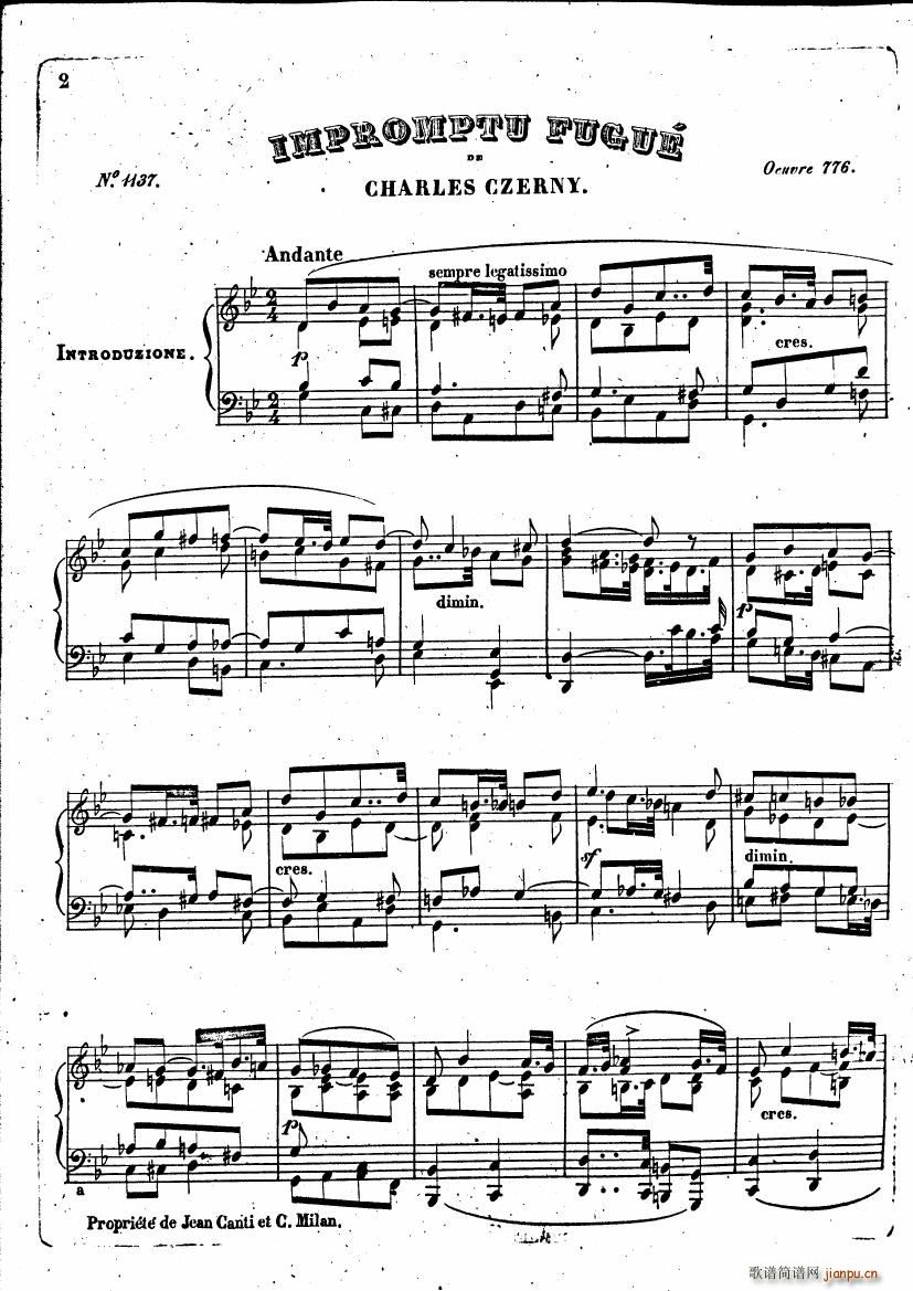 Czerny Impromptu Fugue(����V)1