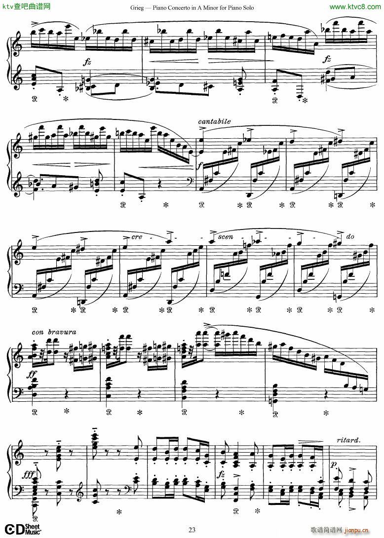 Grieg Piano Concerto solo arr 2 byGrieg(����V)23