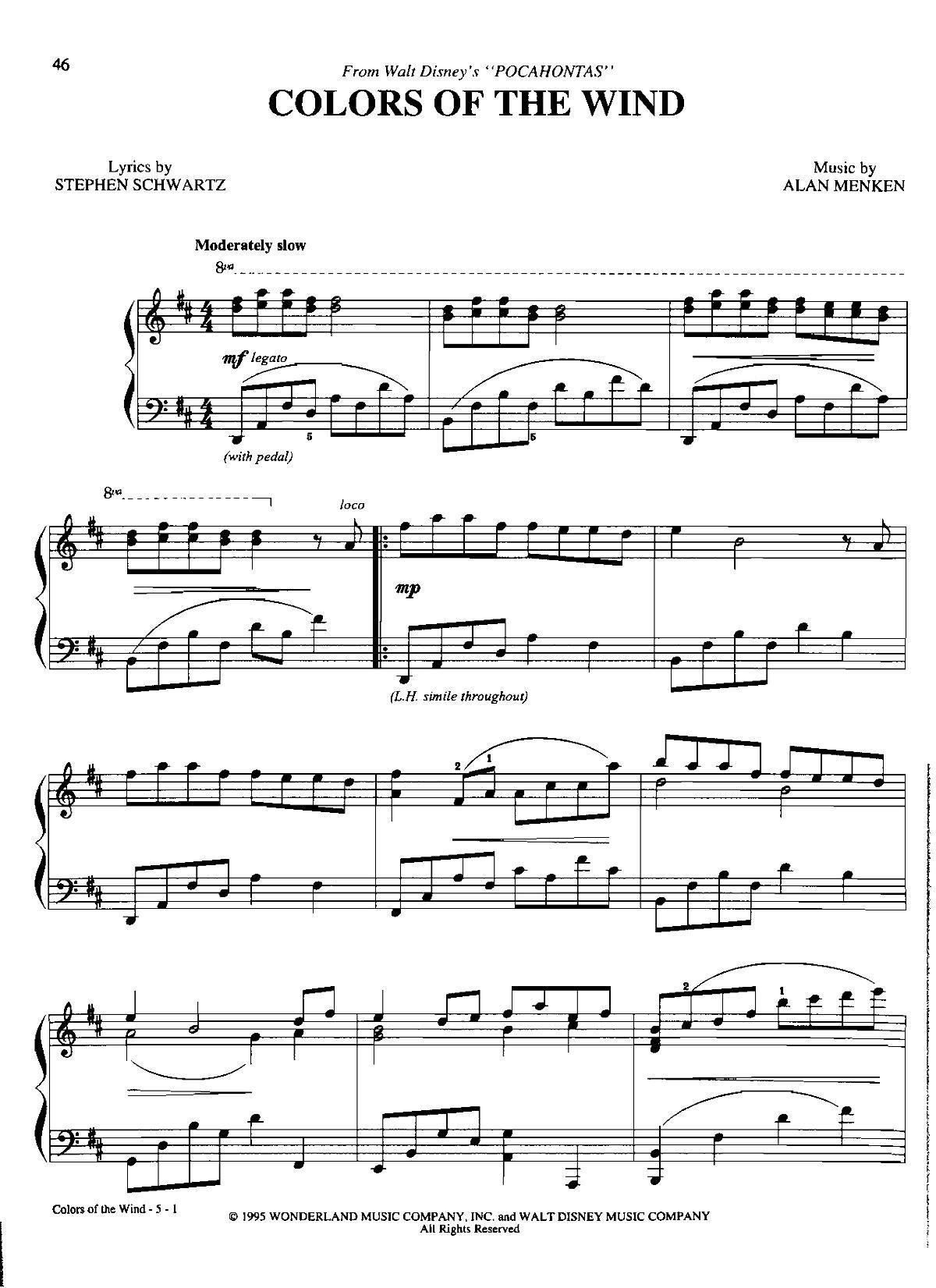 colors of the wind Dan Coates �������{ ��(����V)1