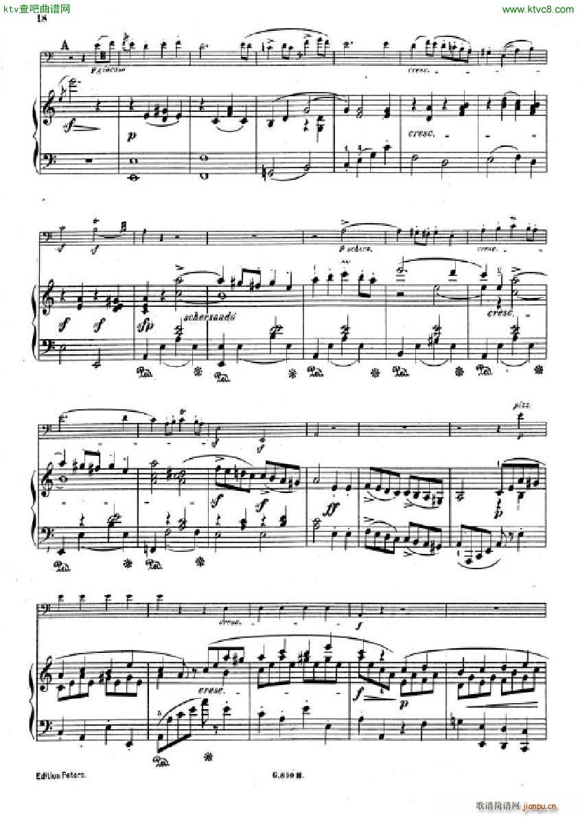 Hummel Sonata for cello and piano(����V)16