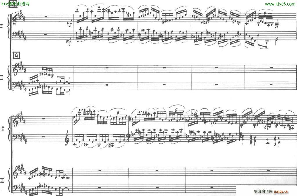 Bolling Sonata for Two Pianist no 2 Part1 1(����V)8