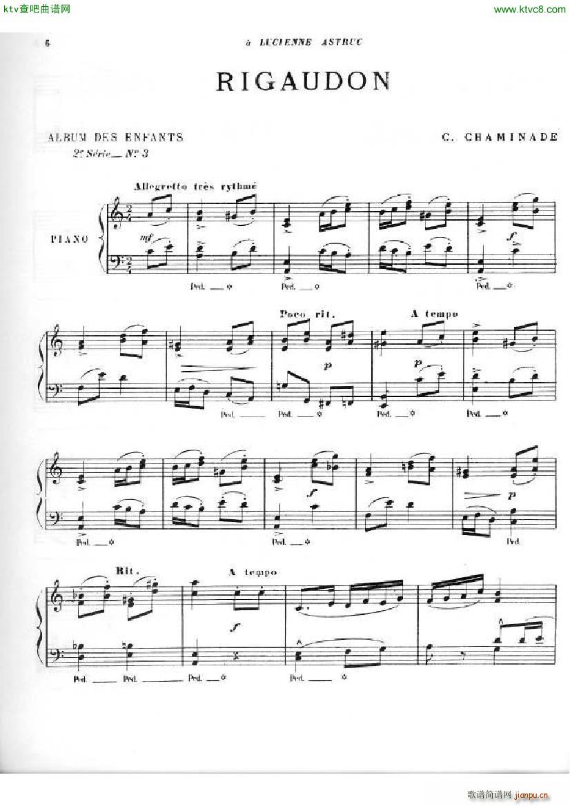 Chaminade Album des enfants 2e s��rie op 126(����V)5