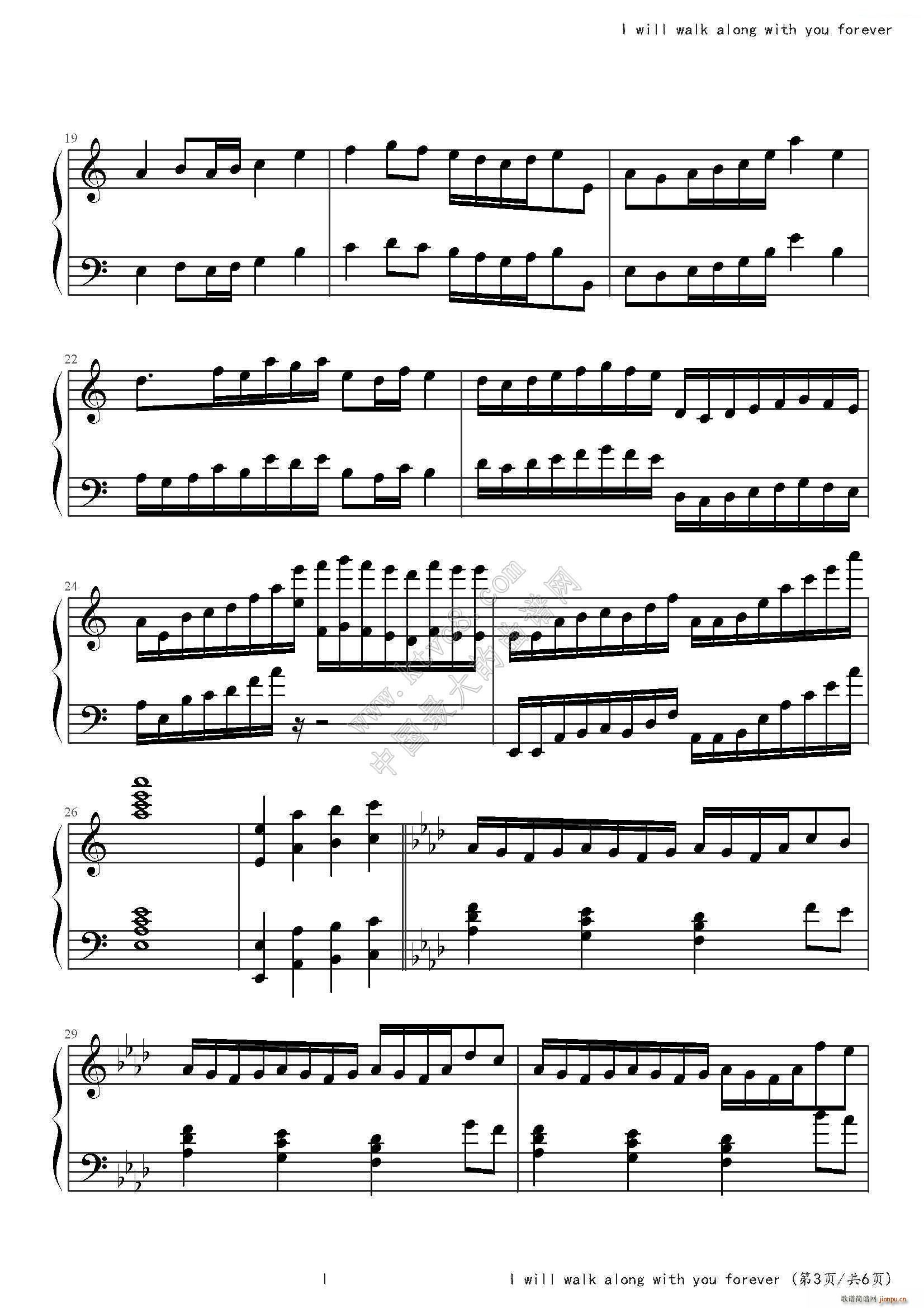 Hope that I will walk along with you forever(����V)3