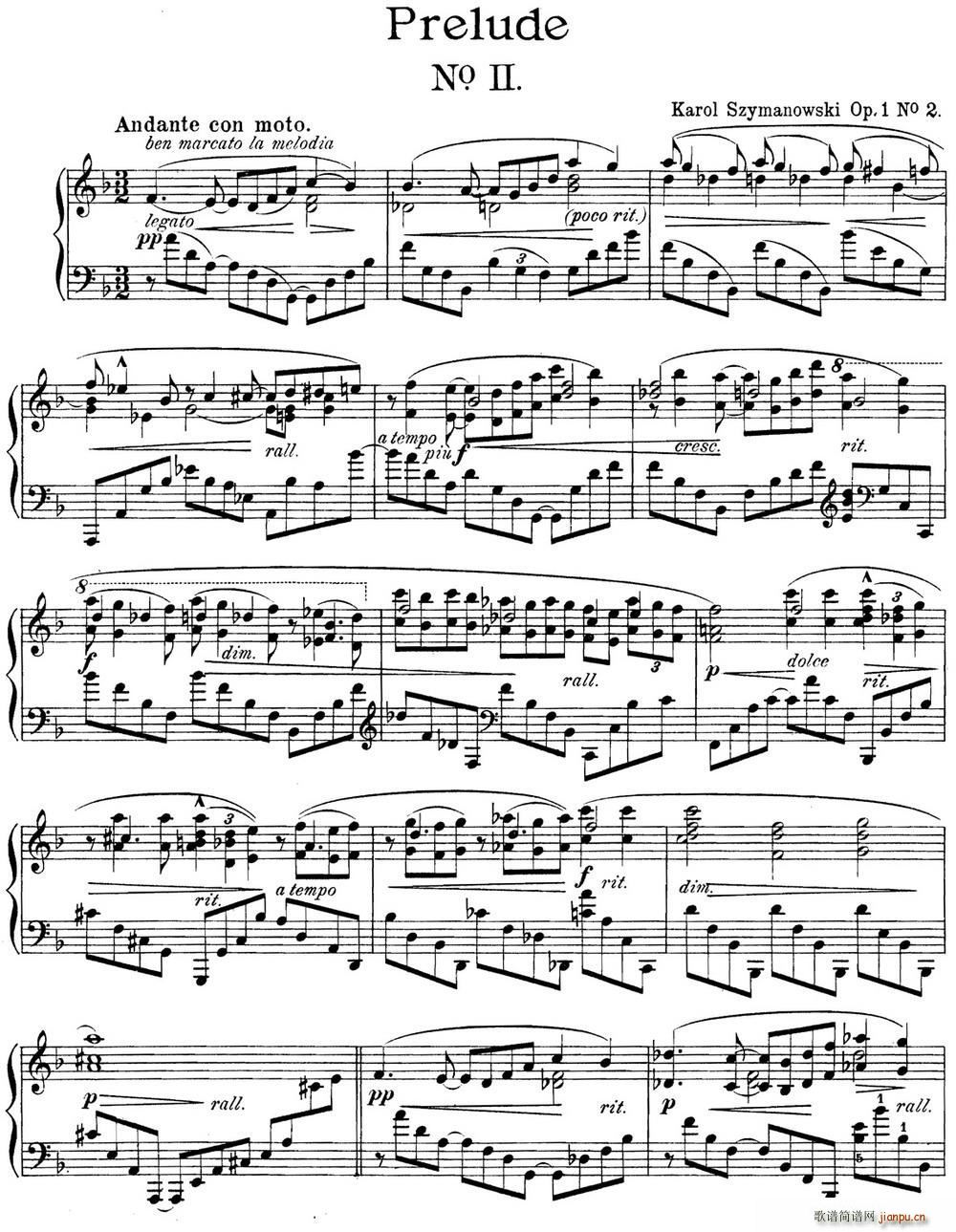 ϣ���Z��˹�� 9�����ǰ���� Op 1 No 2(����V)1