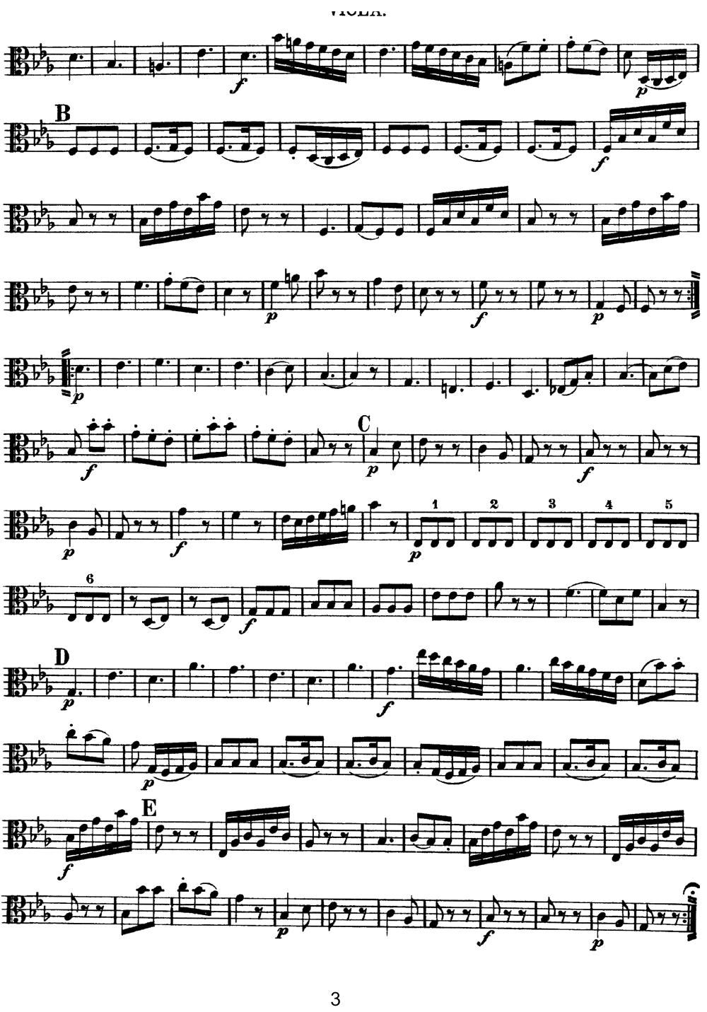 Mozart Quartet No 11 in Eb Major K 171 Viola(ʮ�ּ�����)3