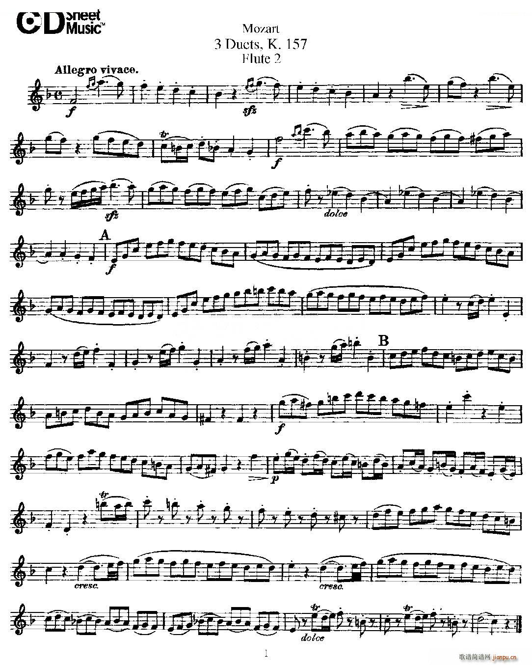 3 Duets K 157 ֮�ڶ��L(ch��ng)�� ���������� K157̖ �~��(�Ѻ��V)1