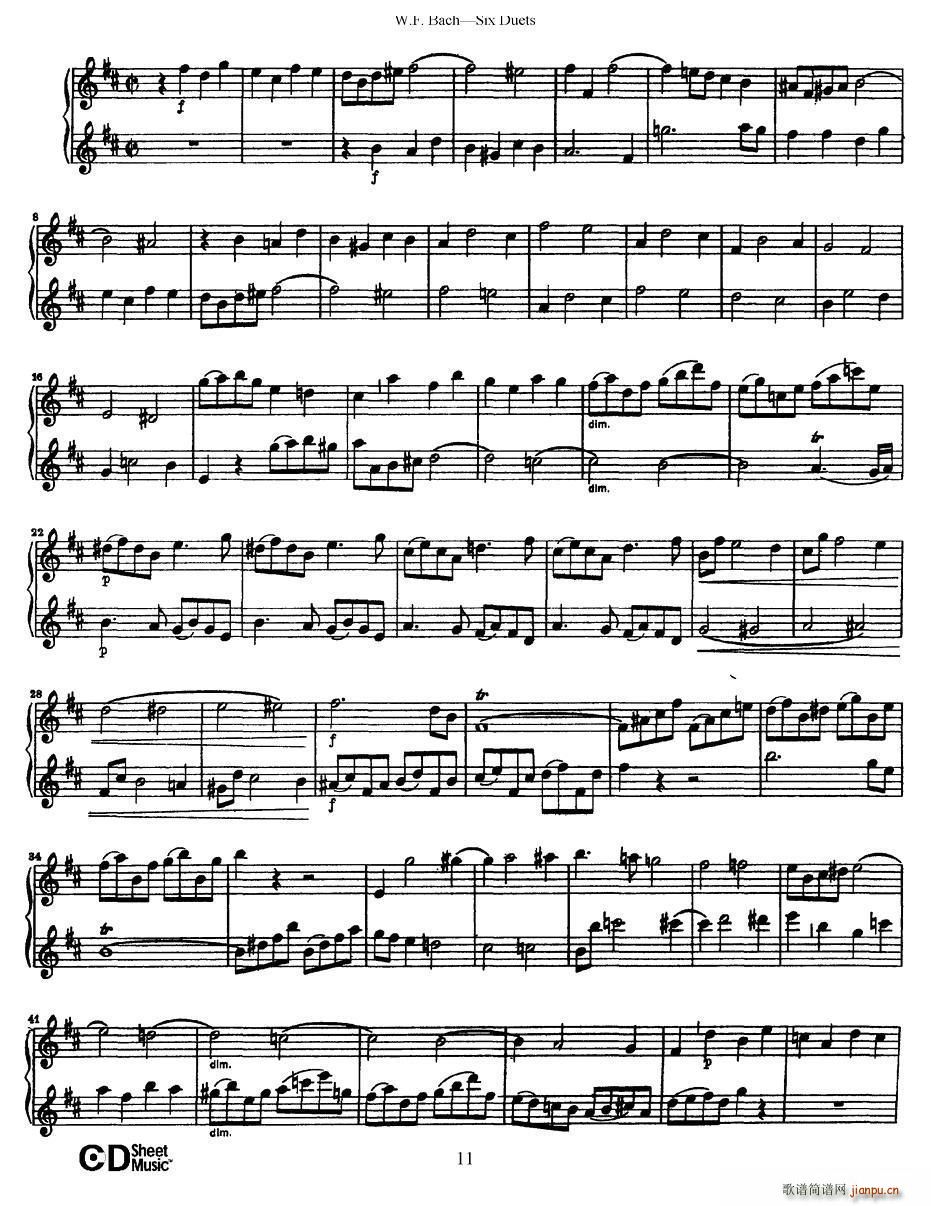 Six Duets 6�׶����� 2(���V)5