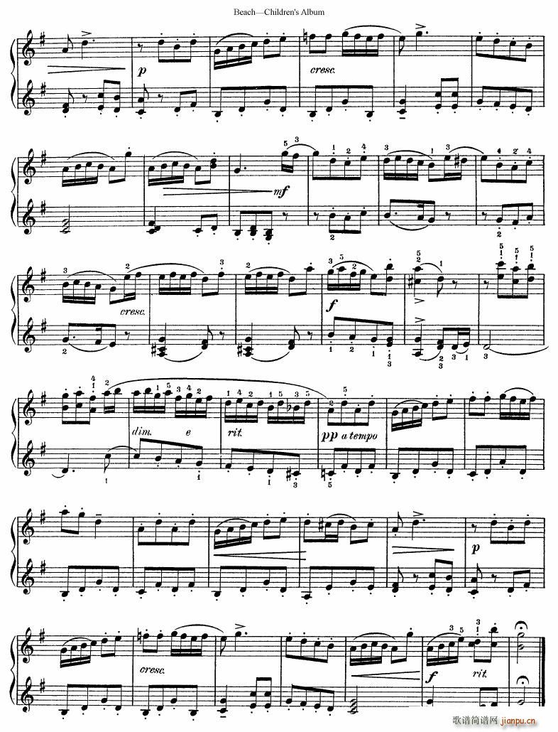 Beach Op 36 Children s Album(����V)10