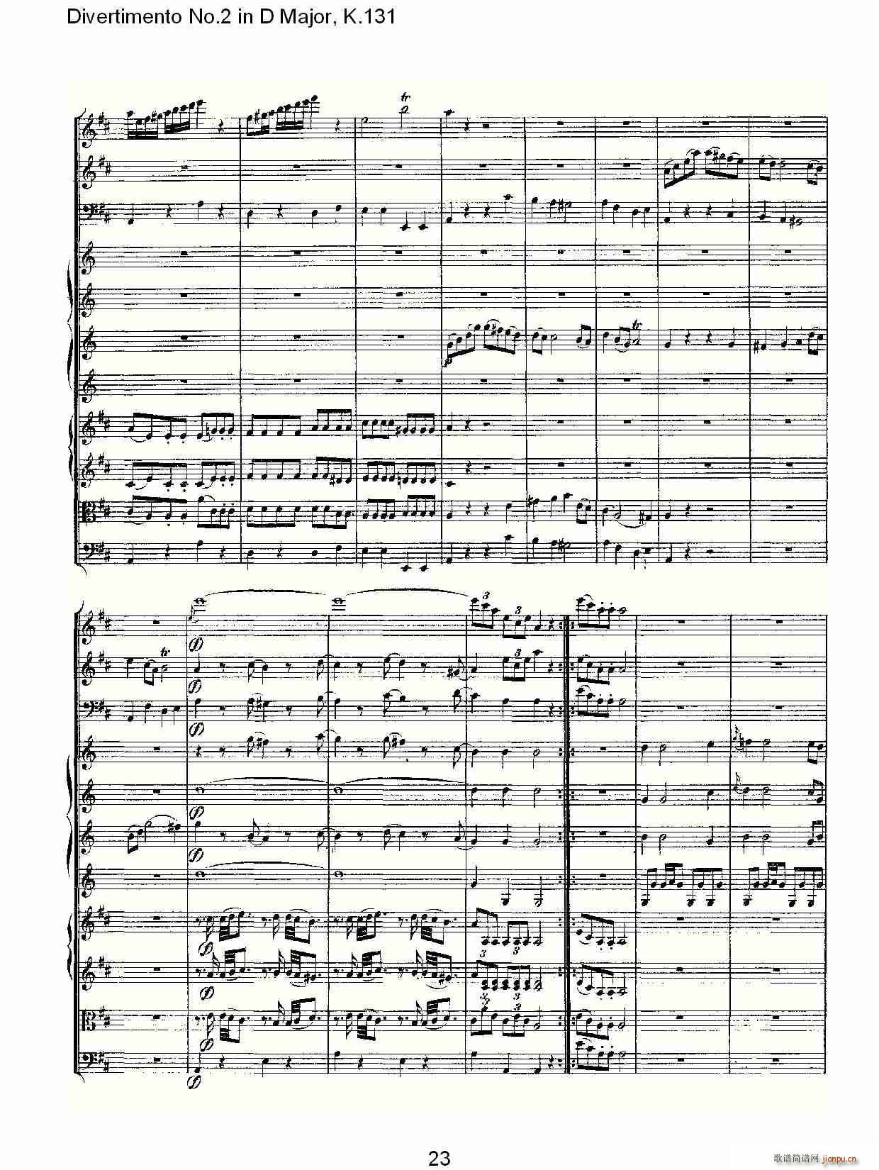 Divertimento No.2 in D Major, K.131(ʮ�ּ�����)24