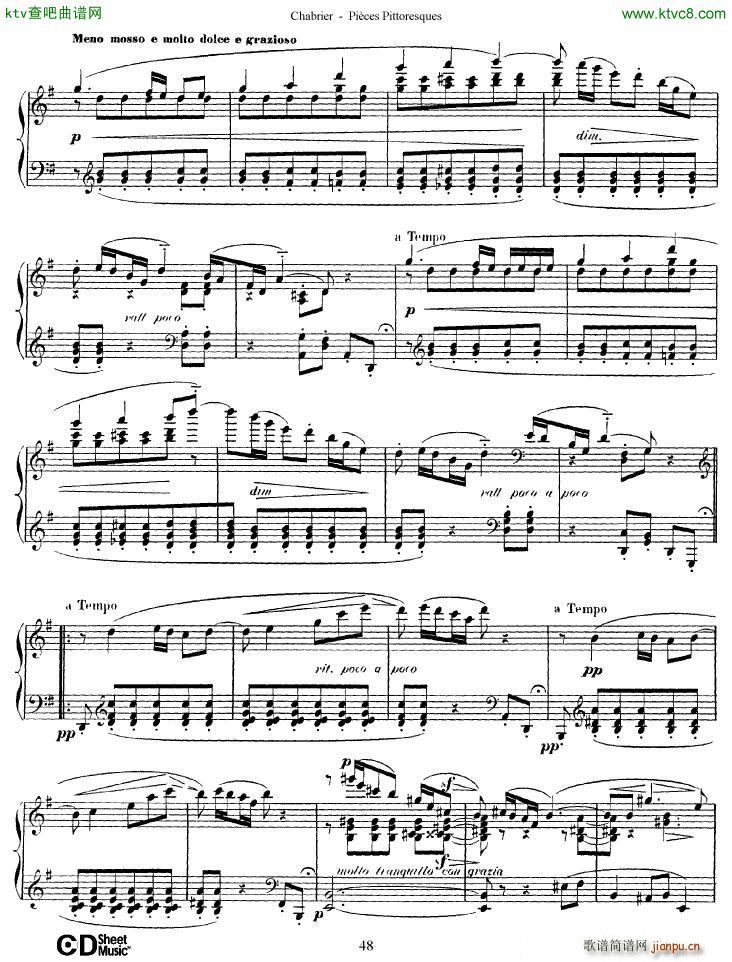 Chabrier Pi��ces Pittoresques 7 10(����V)19