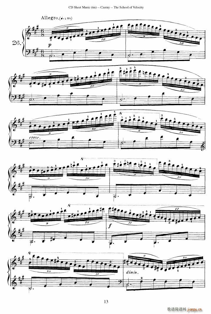 Czerny op 299 Schule der Gel ufigkeit 2(����V)13