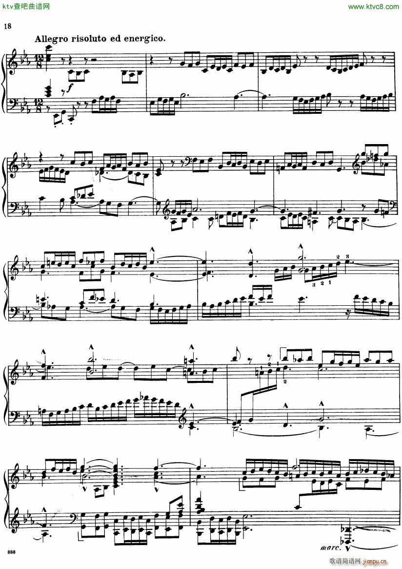 Bach JS BWV 552 Prelude and Fugue in Eb arr Busoni(����V)18