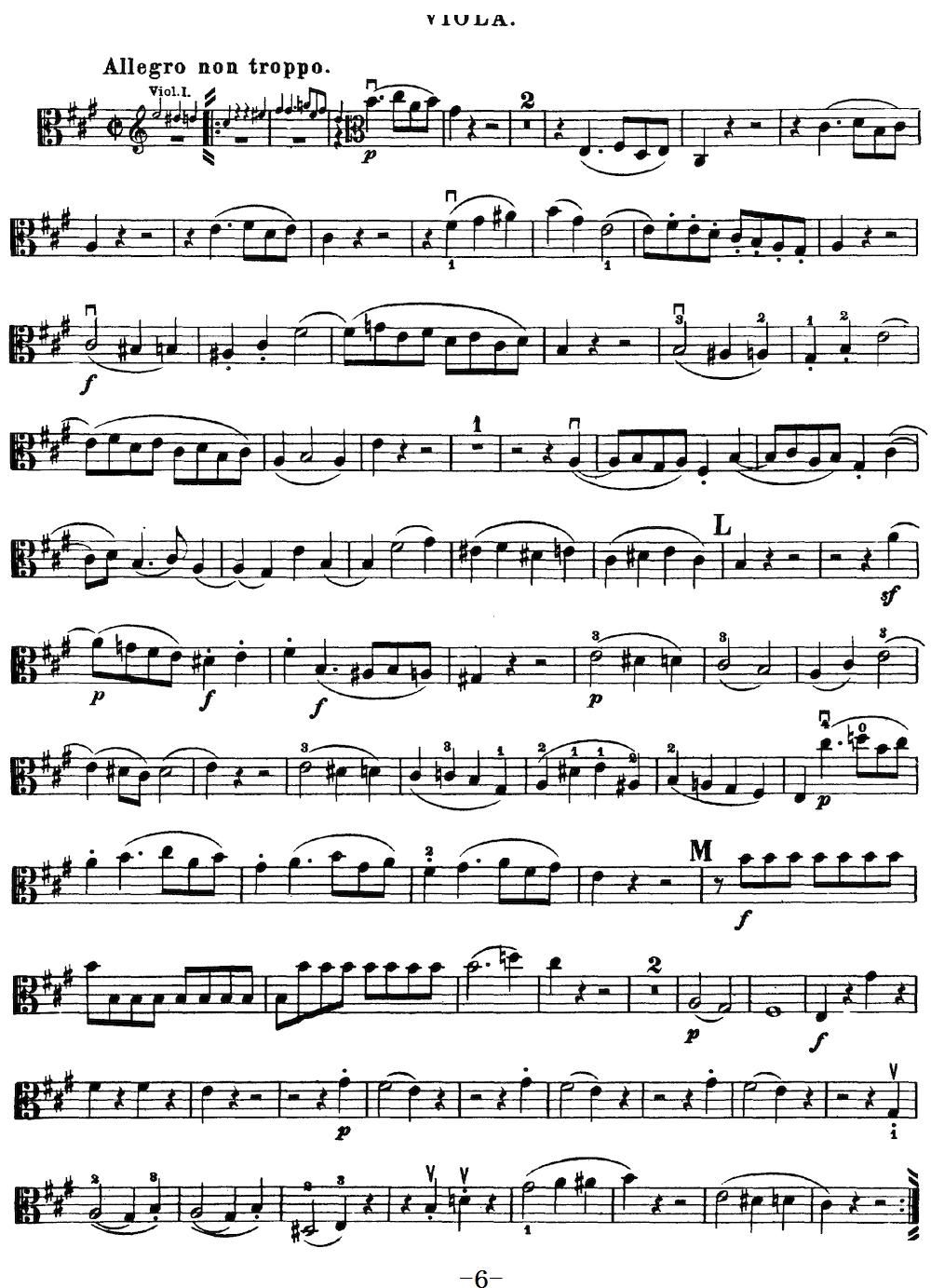 Mozart Quartet No 18 in A Major K 464 Viola(ʮ�ּ�����)6