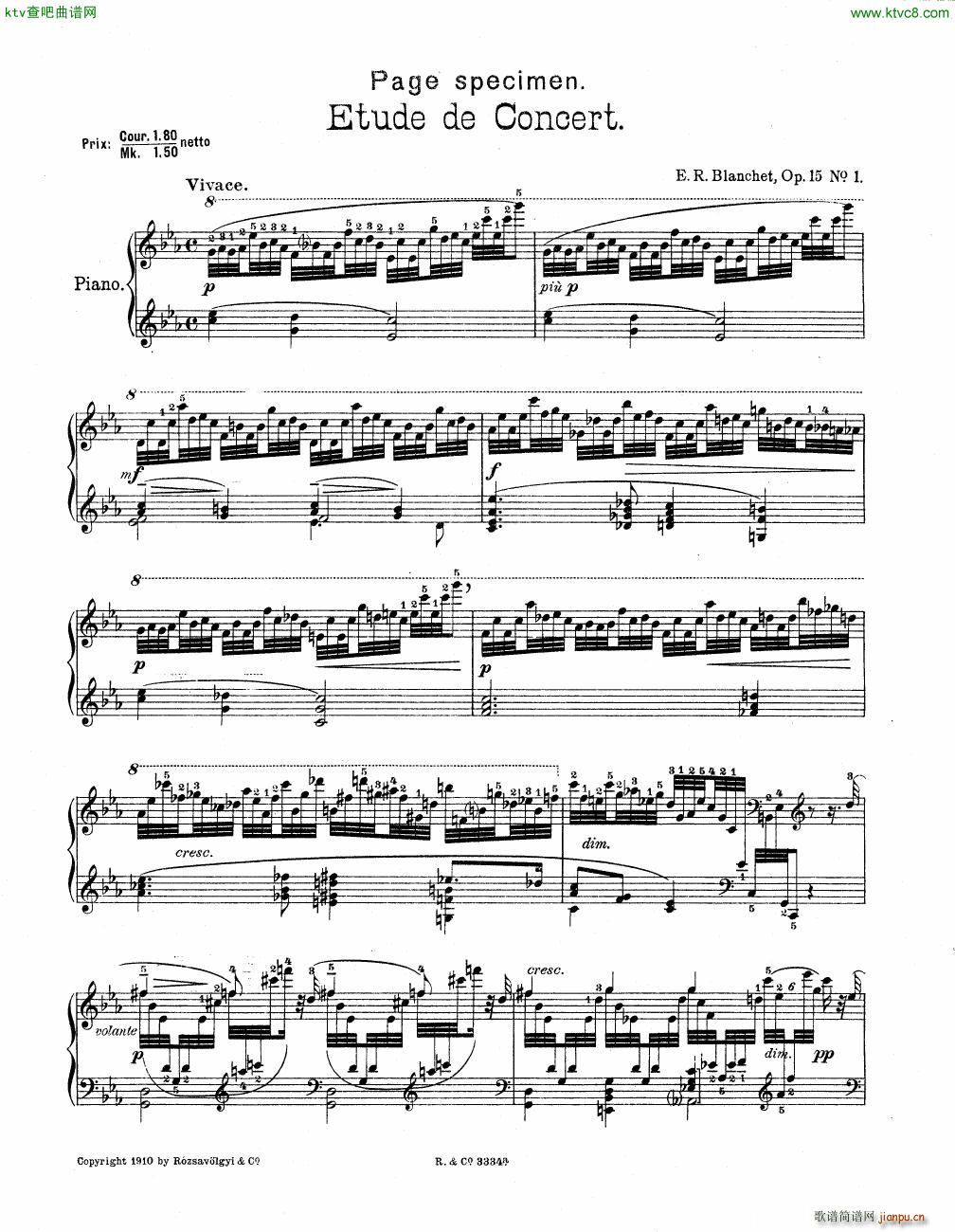 Blanchet Op 15 no 4 Scherzo(����V)6