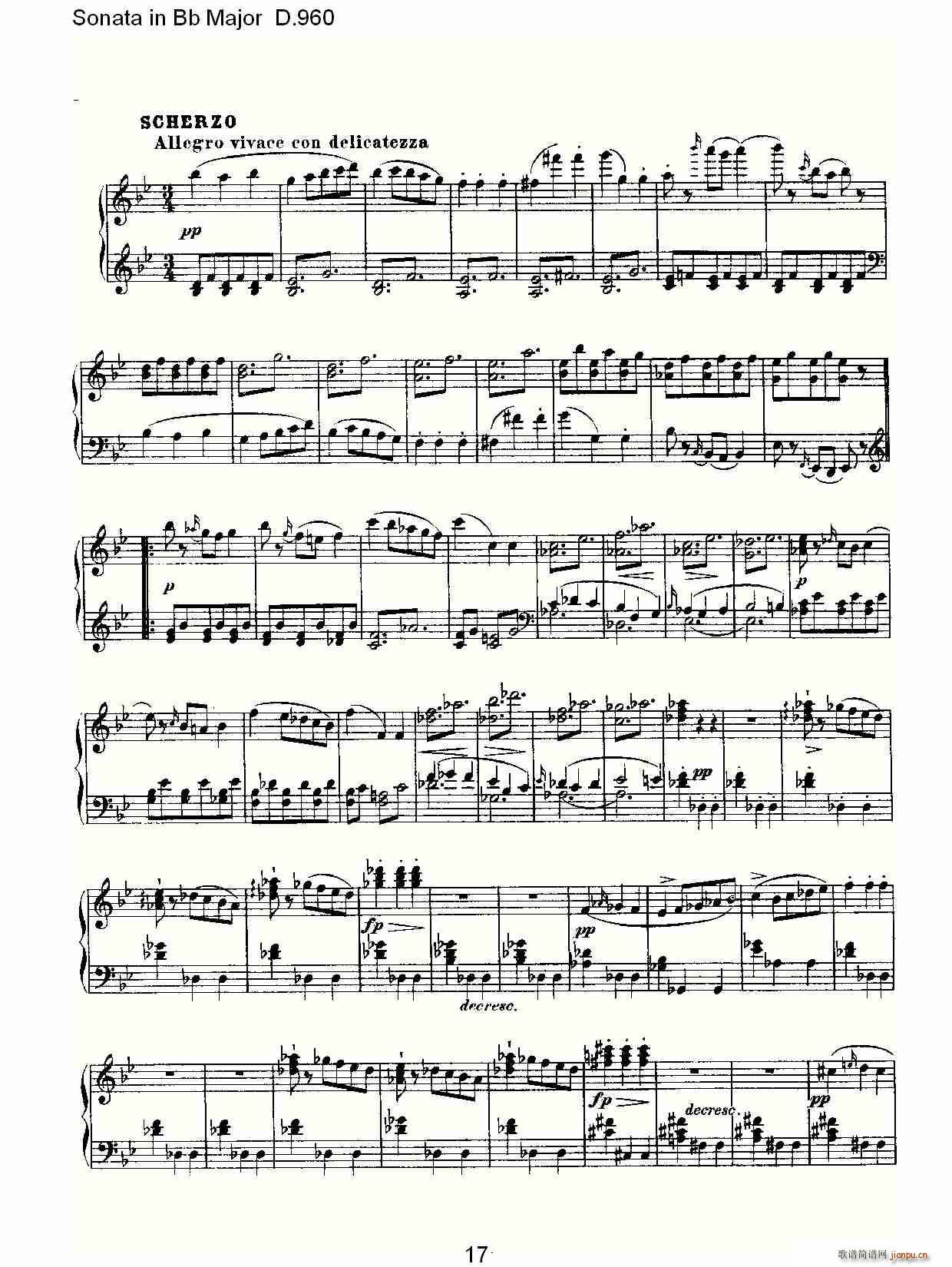 Sonata in Bb Major D.960(ʮ�ּ�����)17