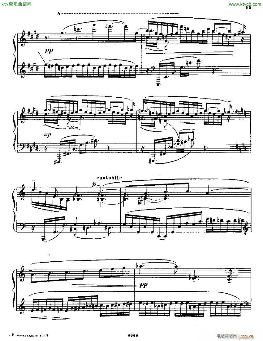 Anatoly Alexandrov Opus 18 Sonata no 3(����V)28